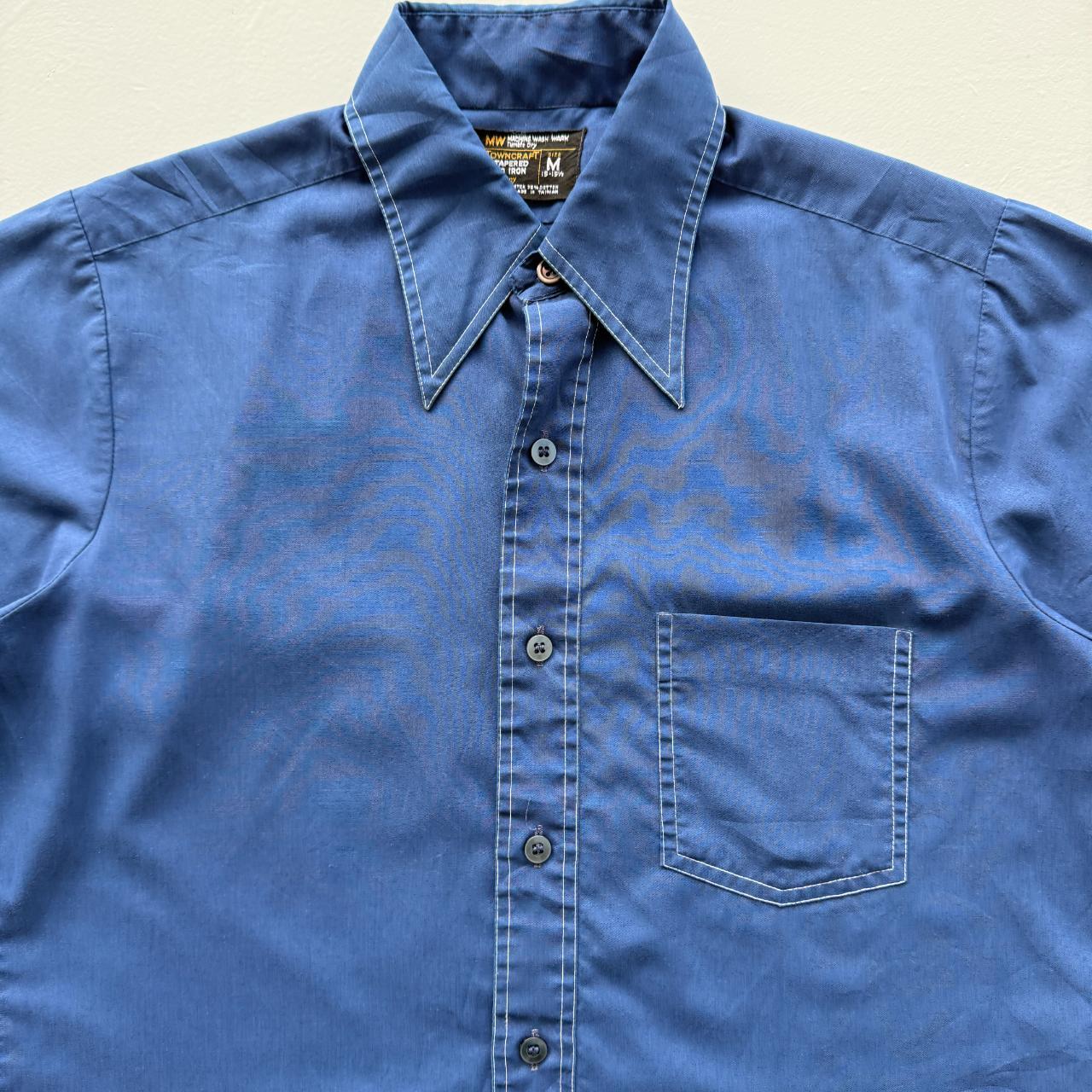 Navy Blue Craft Vintage 70's Shirt - Large