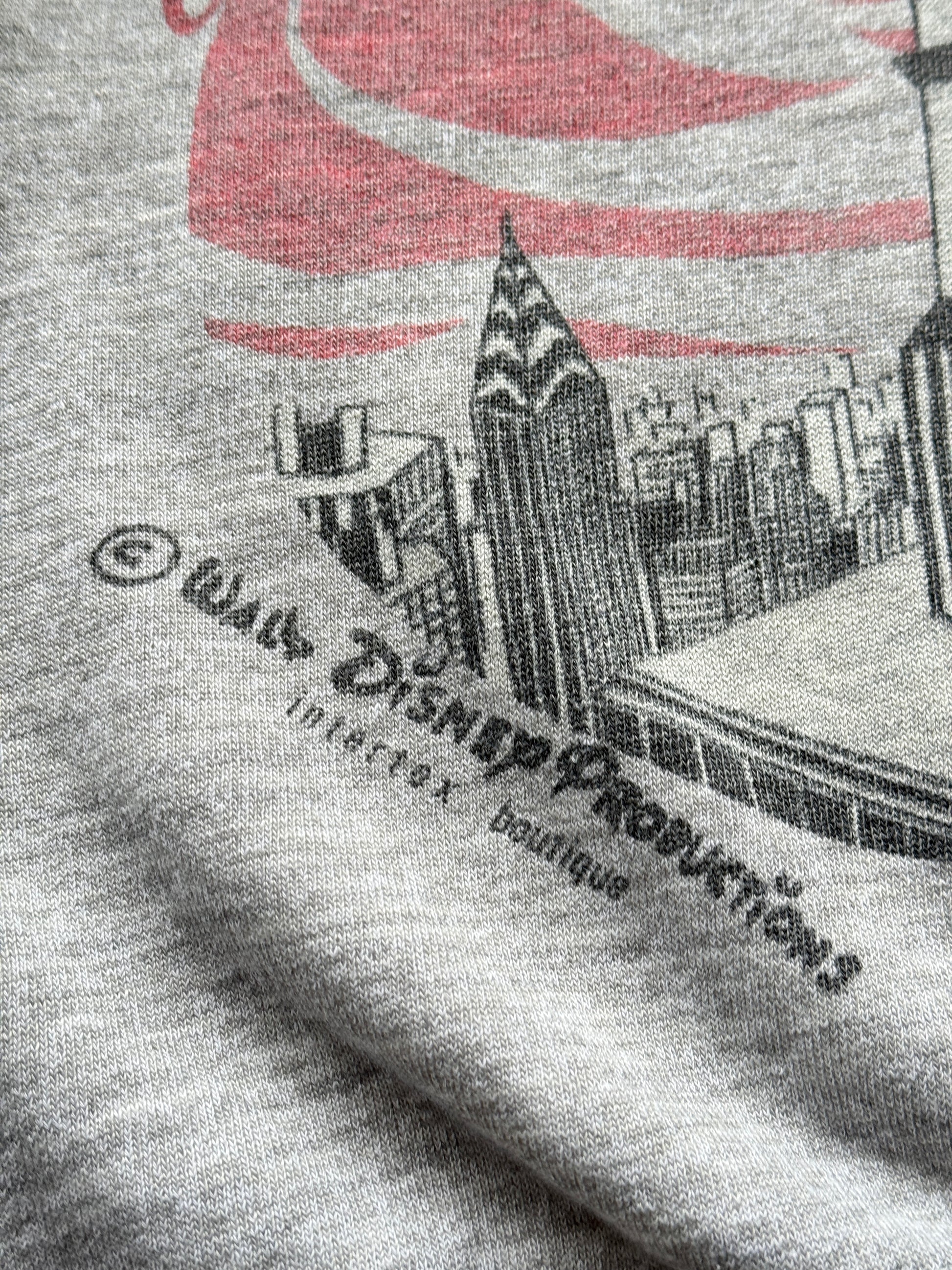 Grey Minnie Mouse 70's Vintage Disney Graphic Sweatshirt Jumper - Size 8