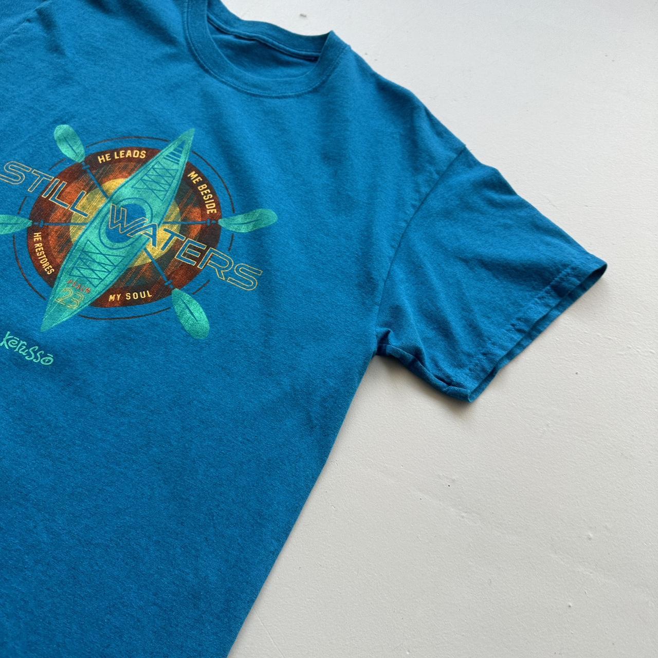 Blue Still Waters Surf 00s Vintage T-shirt - Medium