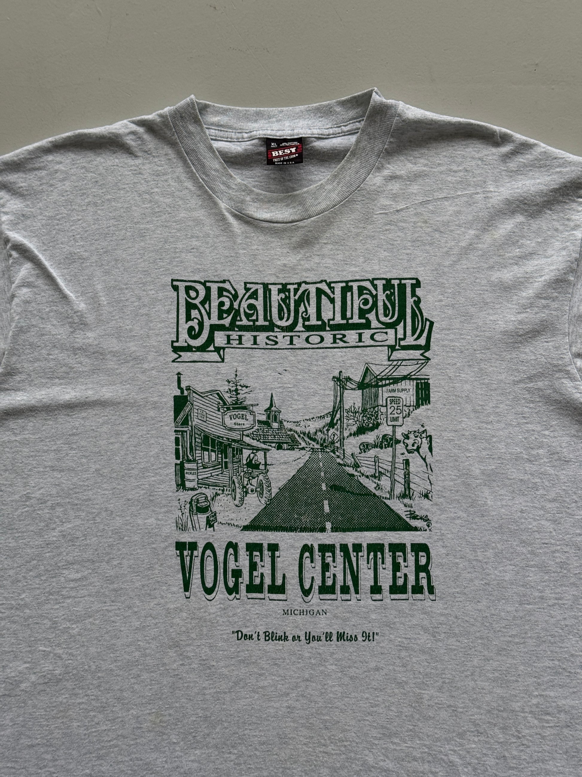 Grey Single Stitch 90's Vintage Historic Graphic Tourist T-Shirt - XL