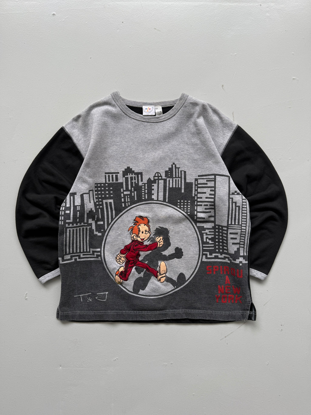 Spirou à New York T&J Vintage Graphic Sweatshirt