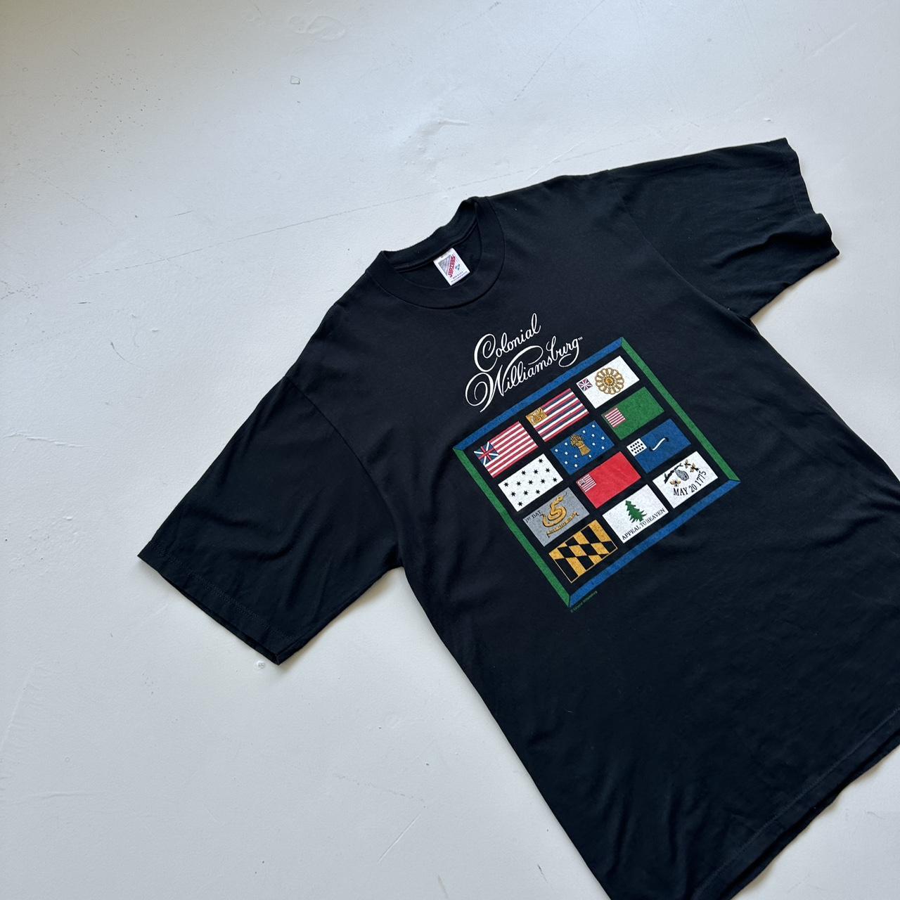 Colonial Williamsburg Black Tourist 90s Vintage T-shirt - XL