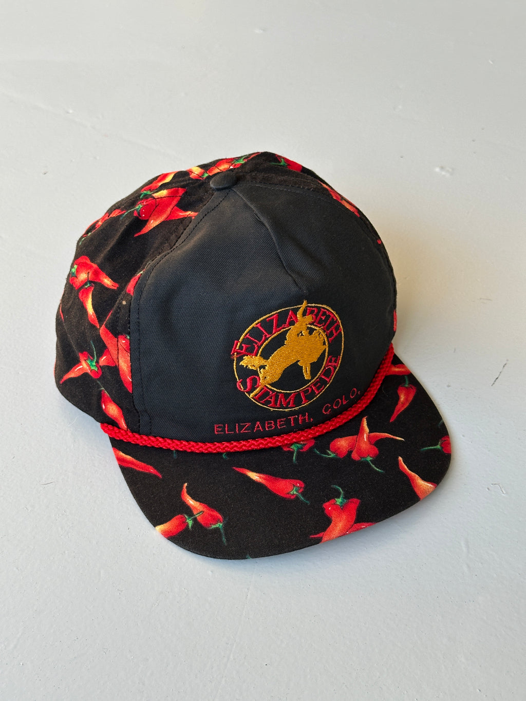 Elizabeth Stampede Chilli Print 90's Vintage Trucker Cap