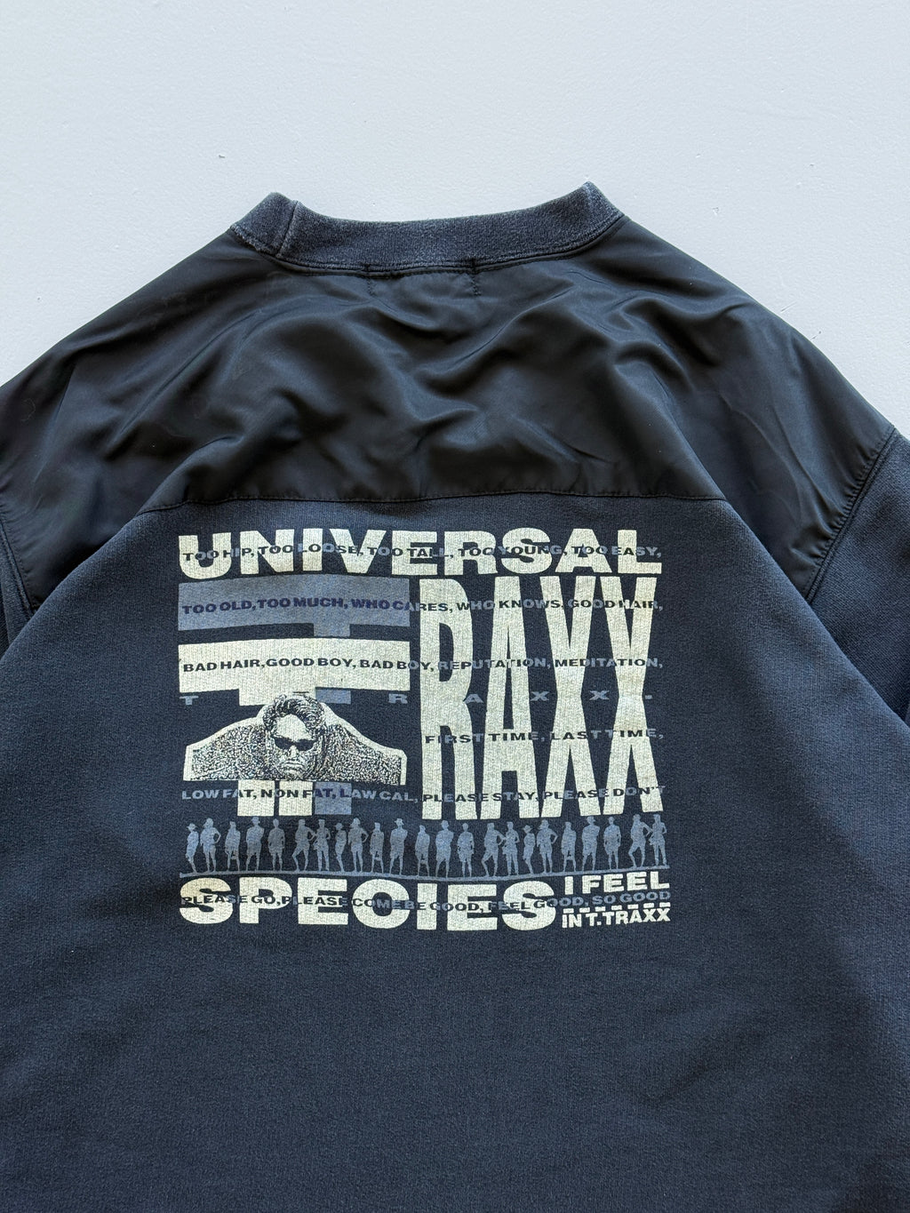 Black Traxx 90's Vintage Techno Rave Graphic Sweatshirt Jumper - XL