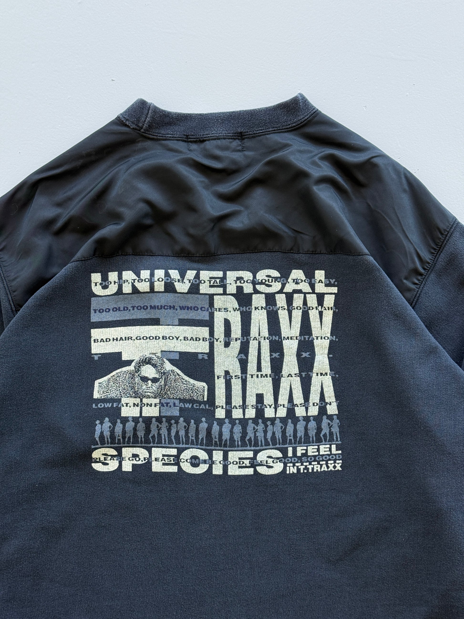 Black Traxx 90's Vintage Techno Rave Graphic Sweatshirt Jumper - XL