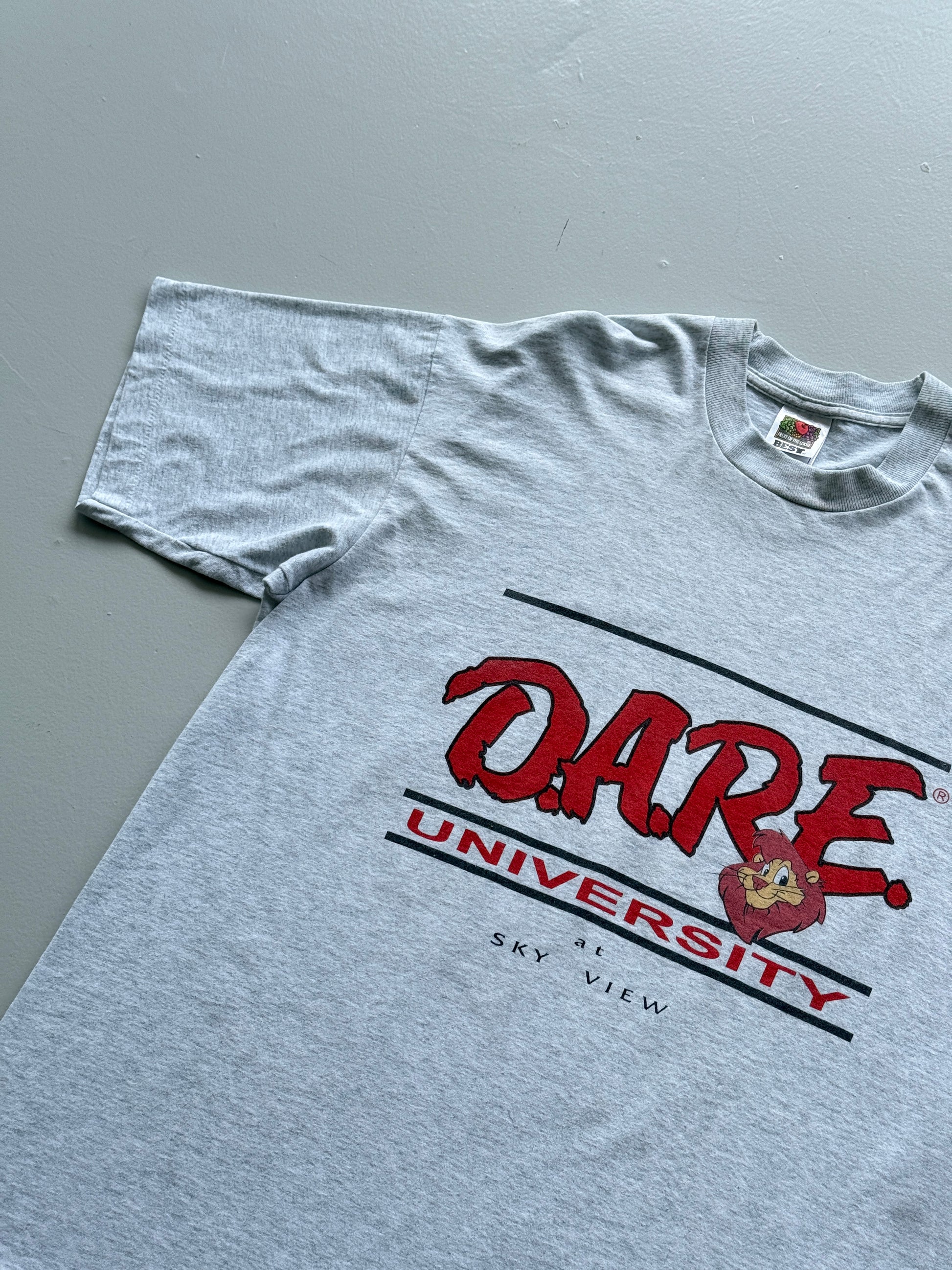 Grey Dare 90's Vintage Single Stitch Graphic T-Shirt - Large