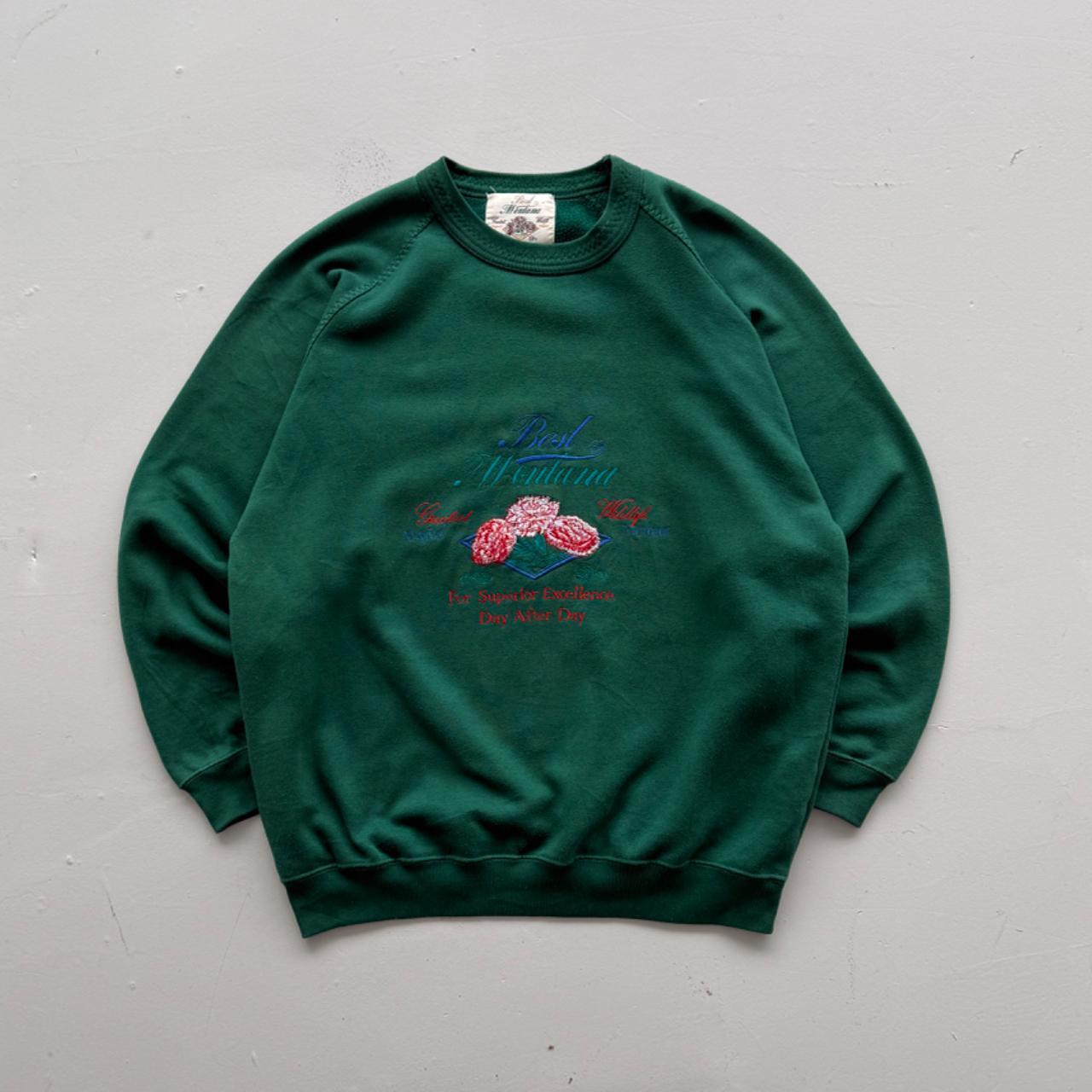 Green Best Montana 90’s Vintage Graphic Sweatshirt - XL