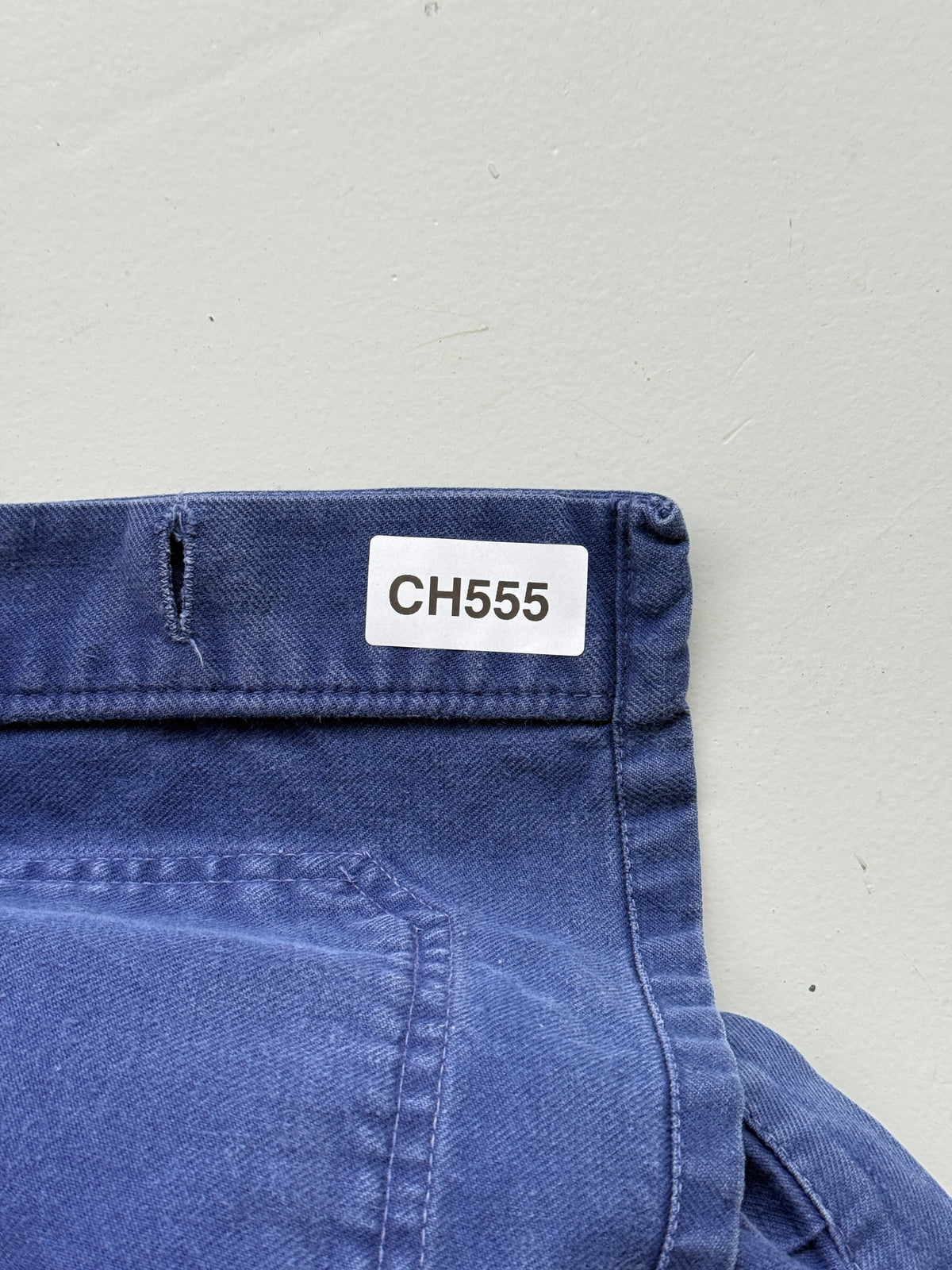 Blue French Vintage Workwear Chore Jacket CH555 - Small