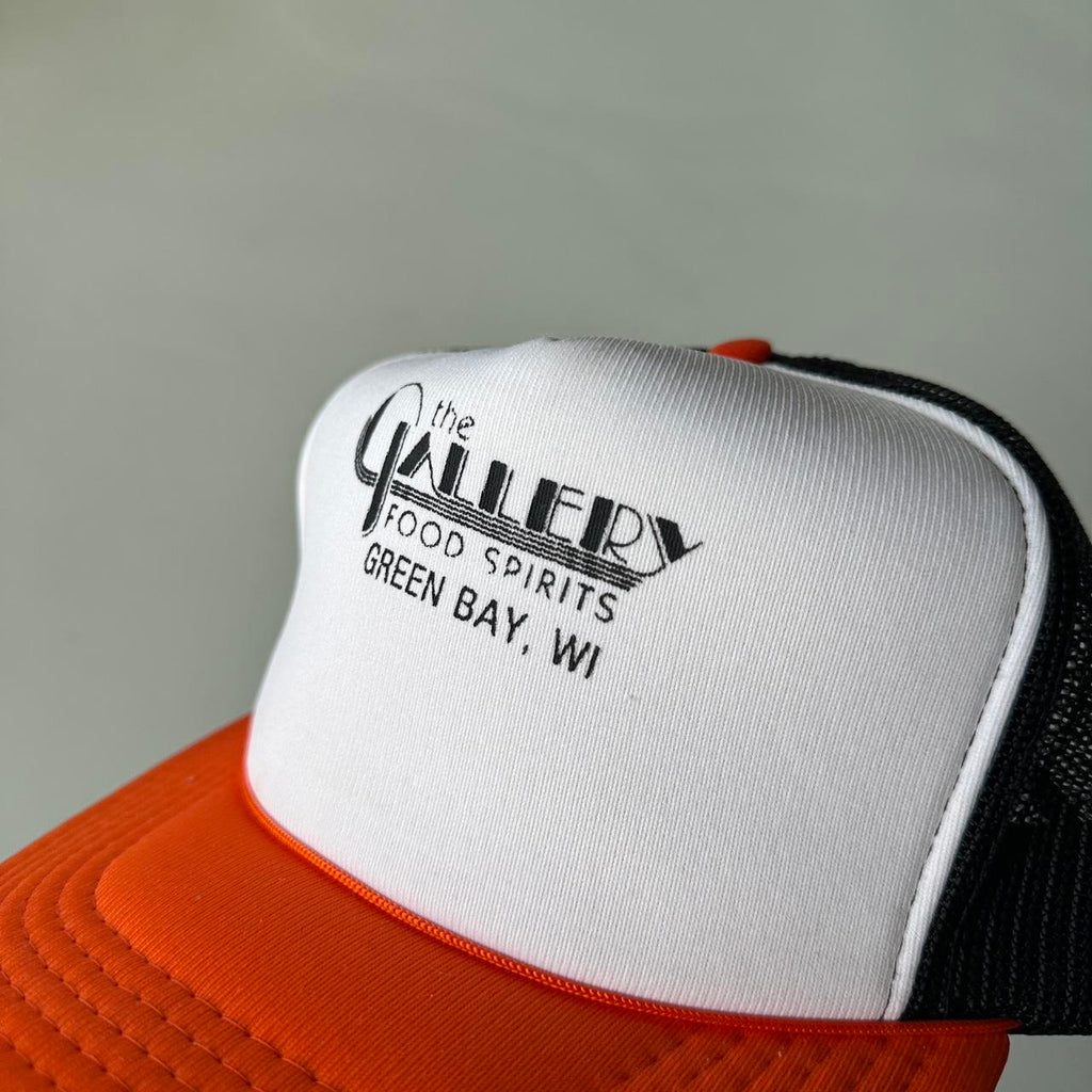 Orange / Black The Gallery Mesh and Foam Trucker SnapBack Cap