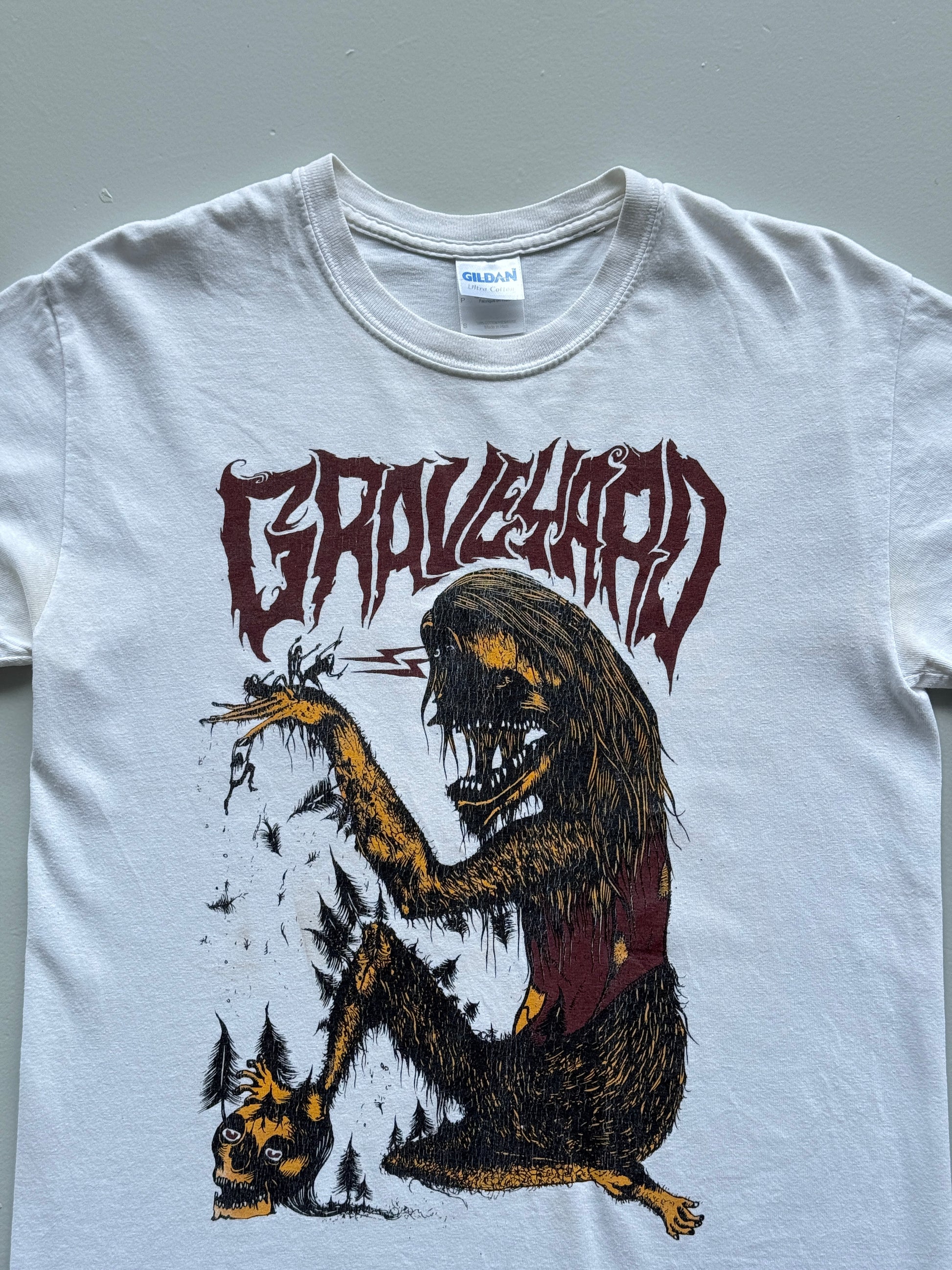 White Graveyard 00's Vintage Metal Band Graphic T-Shirt - Small
