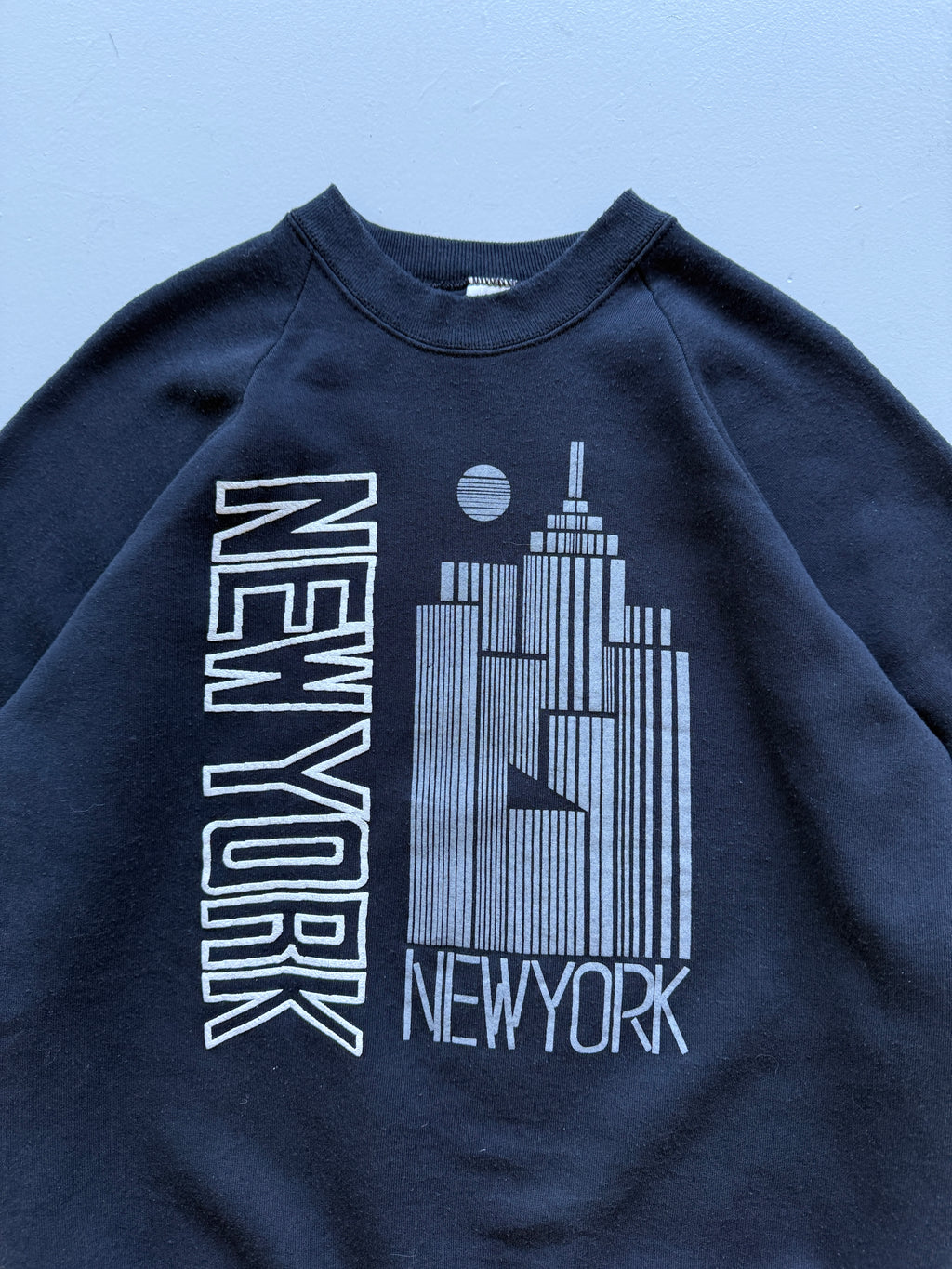 Navy New York 90's Vintage Tourist Sweatshirt Jumper - XL