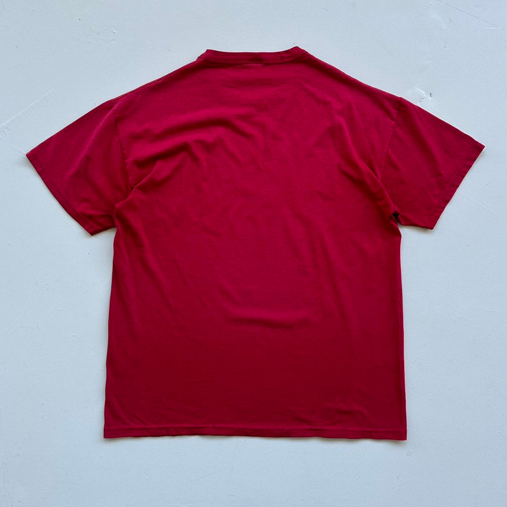Burgundy BAMA University 90s Vintage T-shirt - Large