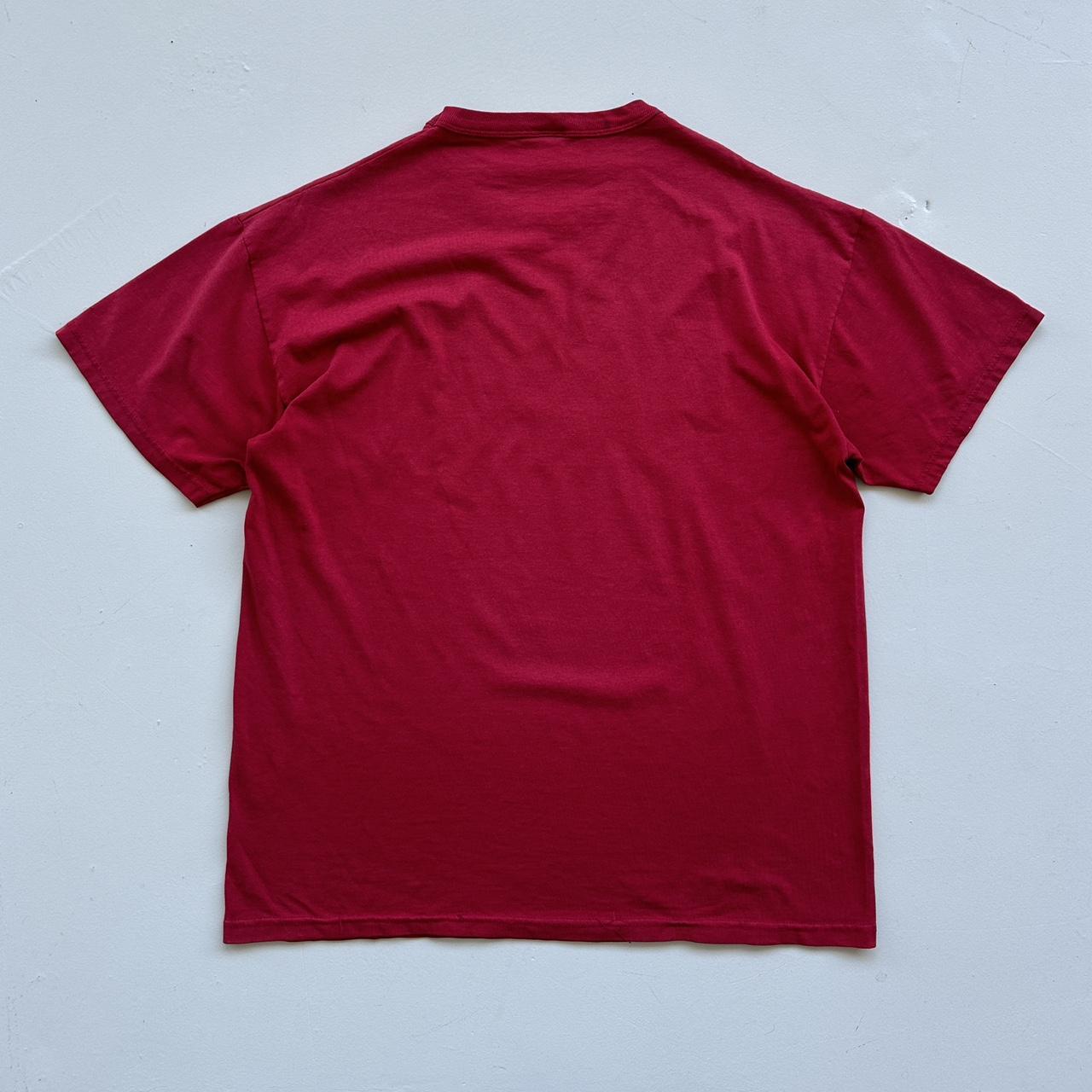 Burgundy BAMA University 90s Vintage T-shirt - Large