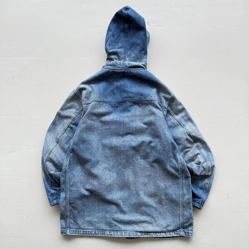 Rare Valentino 90’s Vintage Denim Duffel Coat - Large