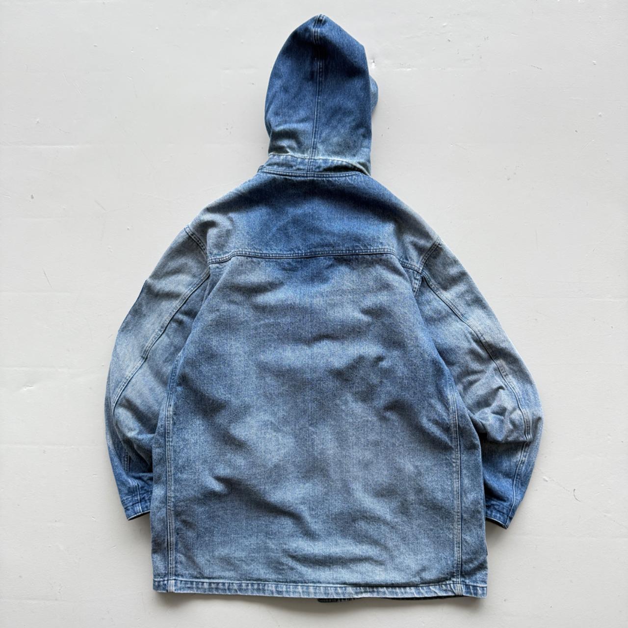 Rare Valentino 90’s Vintage Denim Duffel Coat - Large