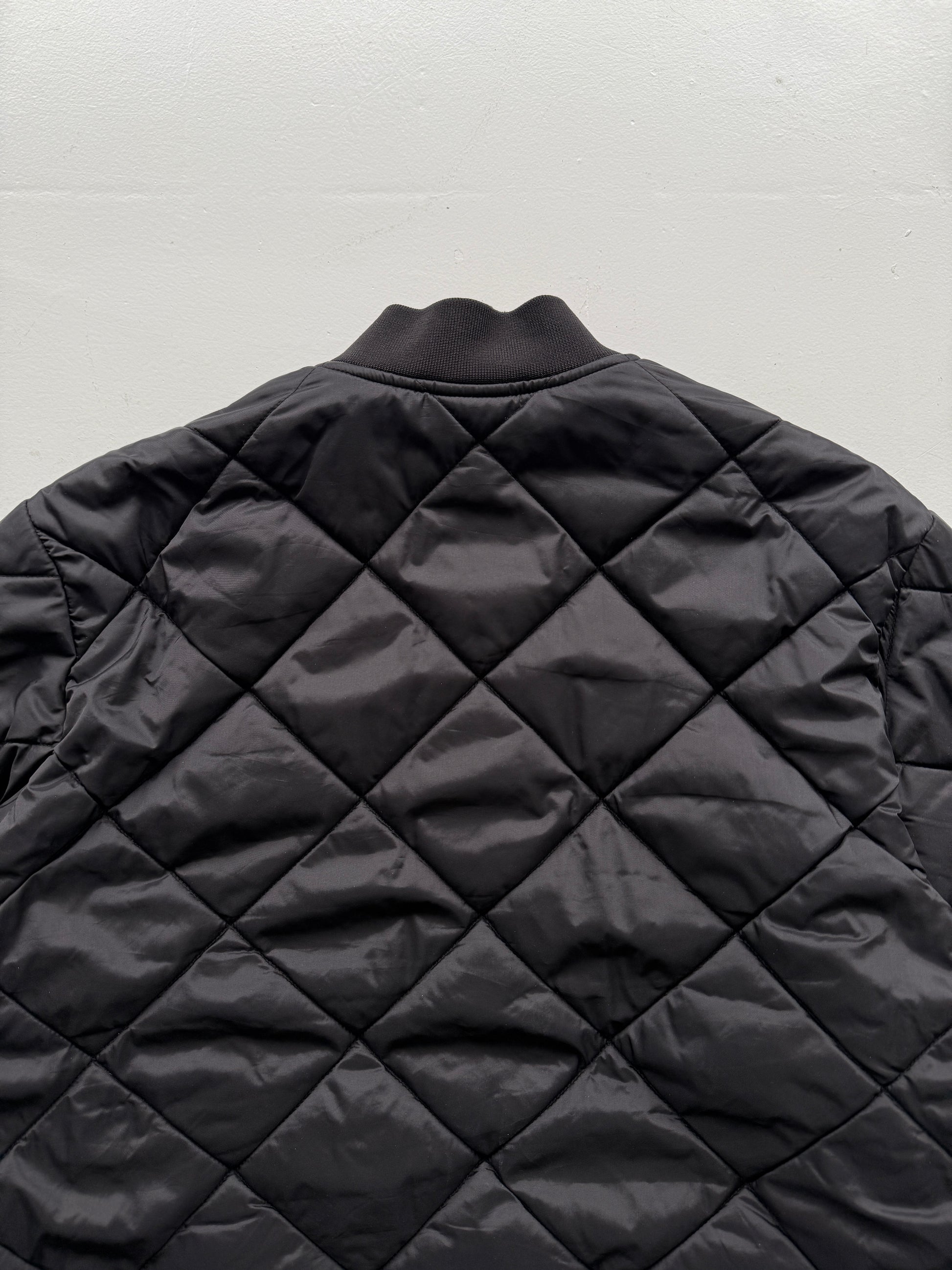 Black Dickies 00's Vintage Quilted Bomber Jacket - XL