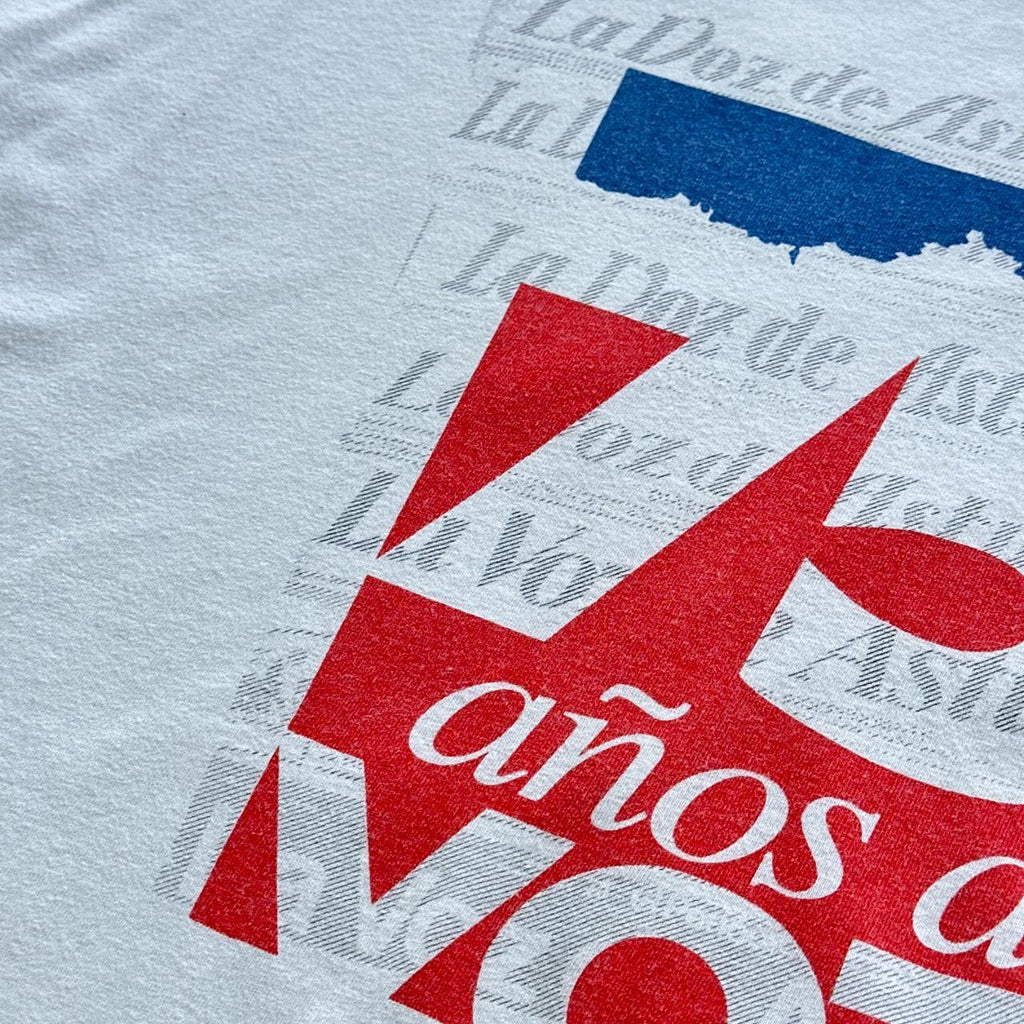 White French 75 Year Anniversary Vintage 90's T-shirt - XL