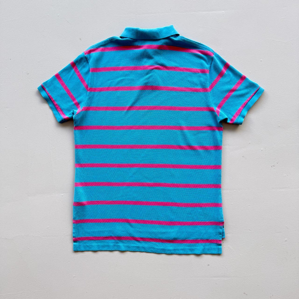 Blue / Pink Polo Ralph Lauren Vintage Polo Shirt - Large
