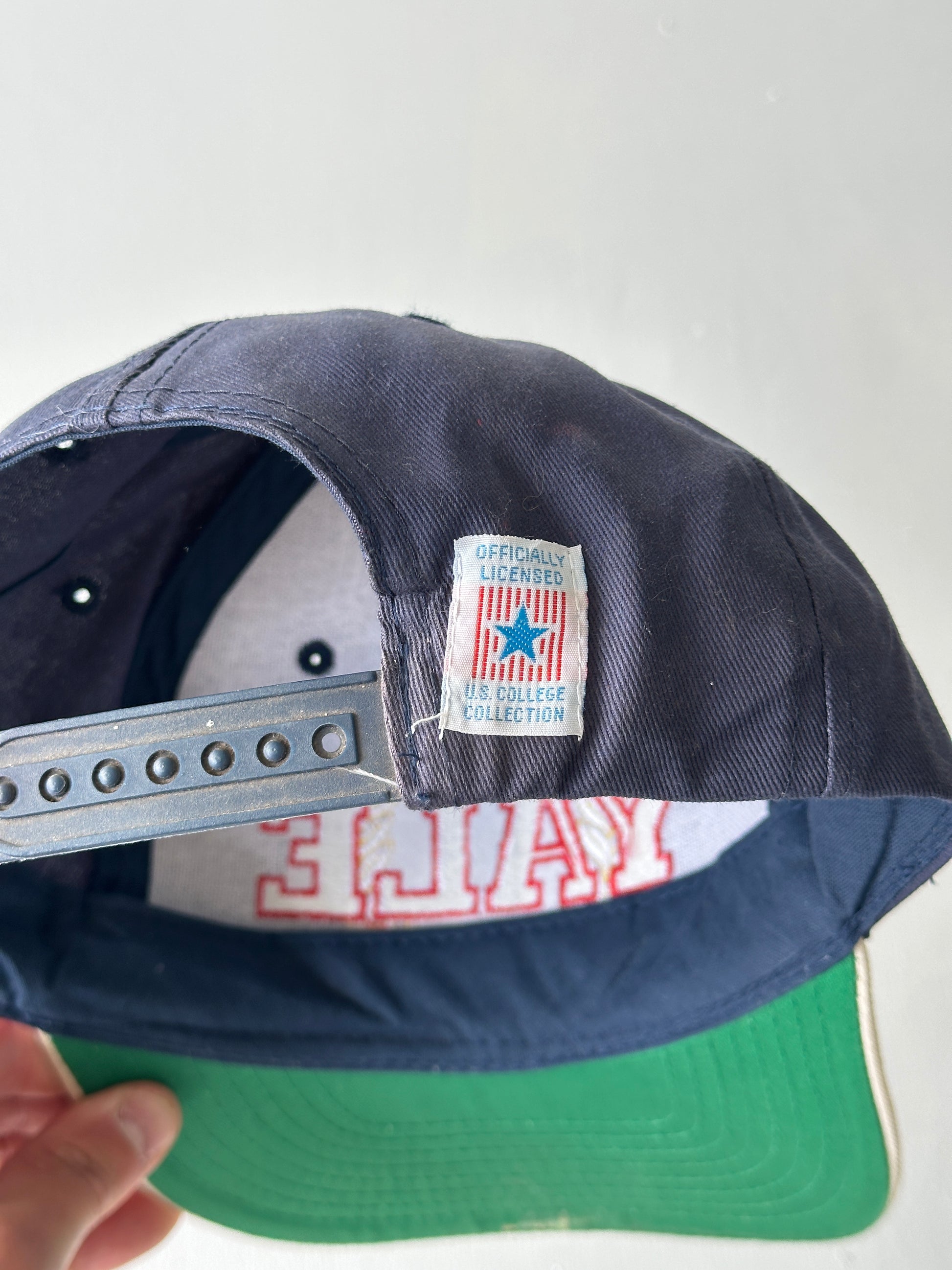 Navy / Stone Yale University 90's Vintage SnapBack Trucker Cap