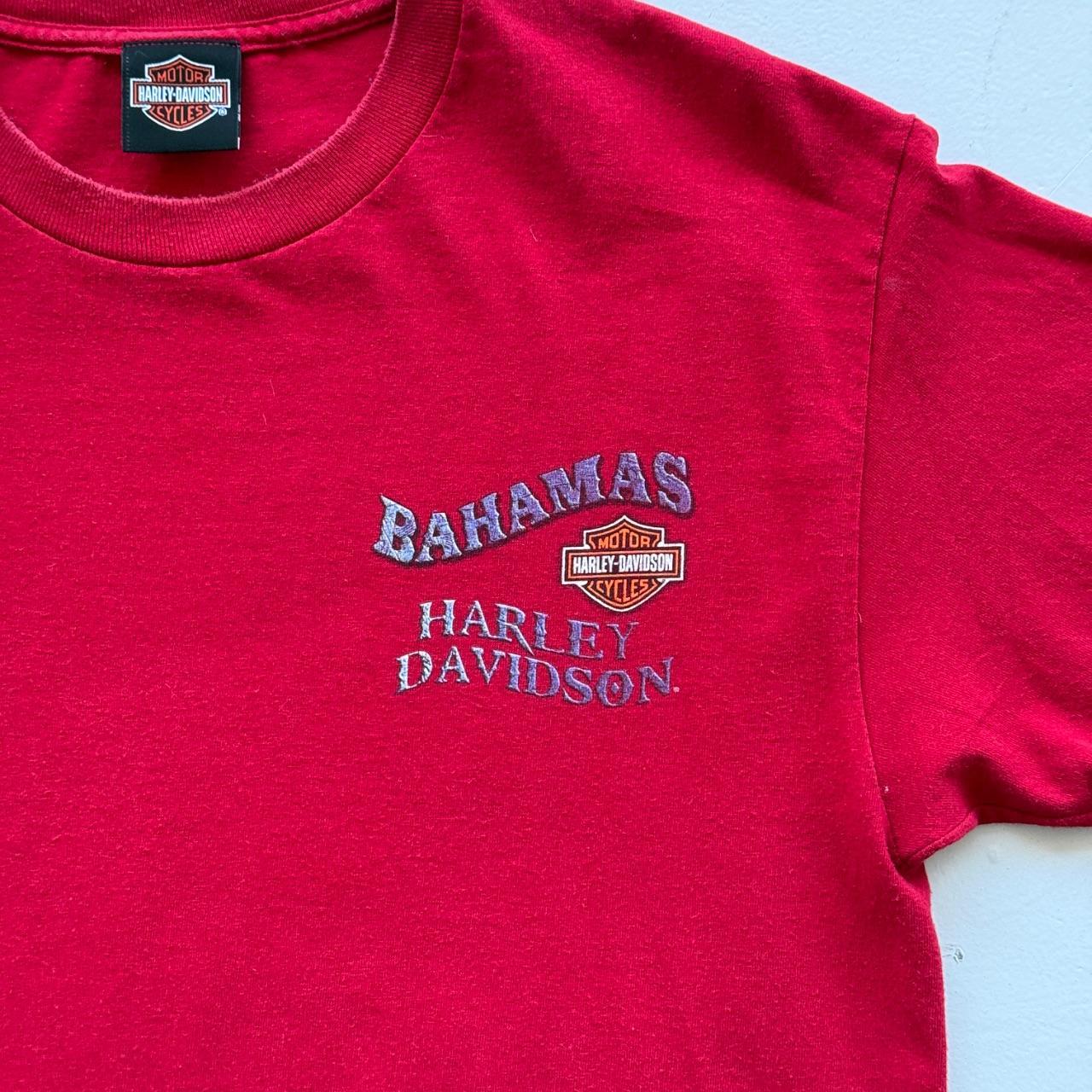 Red Harley Davidson 90s Vintage Graphic T-shirt - Large