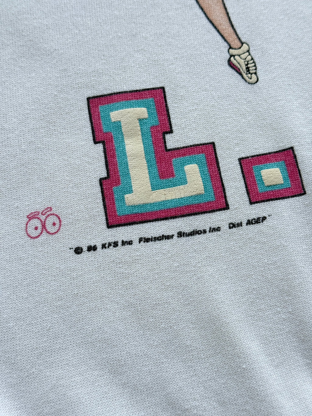 Betty Boop L.A. Cheerleader 80's Vintage Sweatshirt - XL