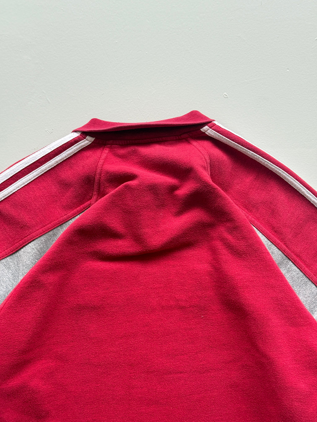 Red Adidas France World Cup 1998 Vintage Quarter Zip Sweatshirt - Small