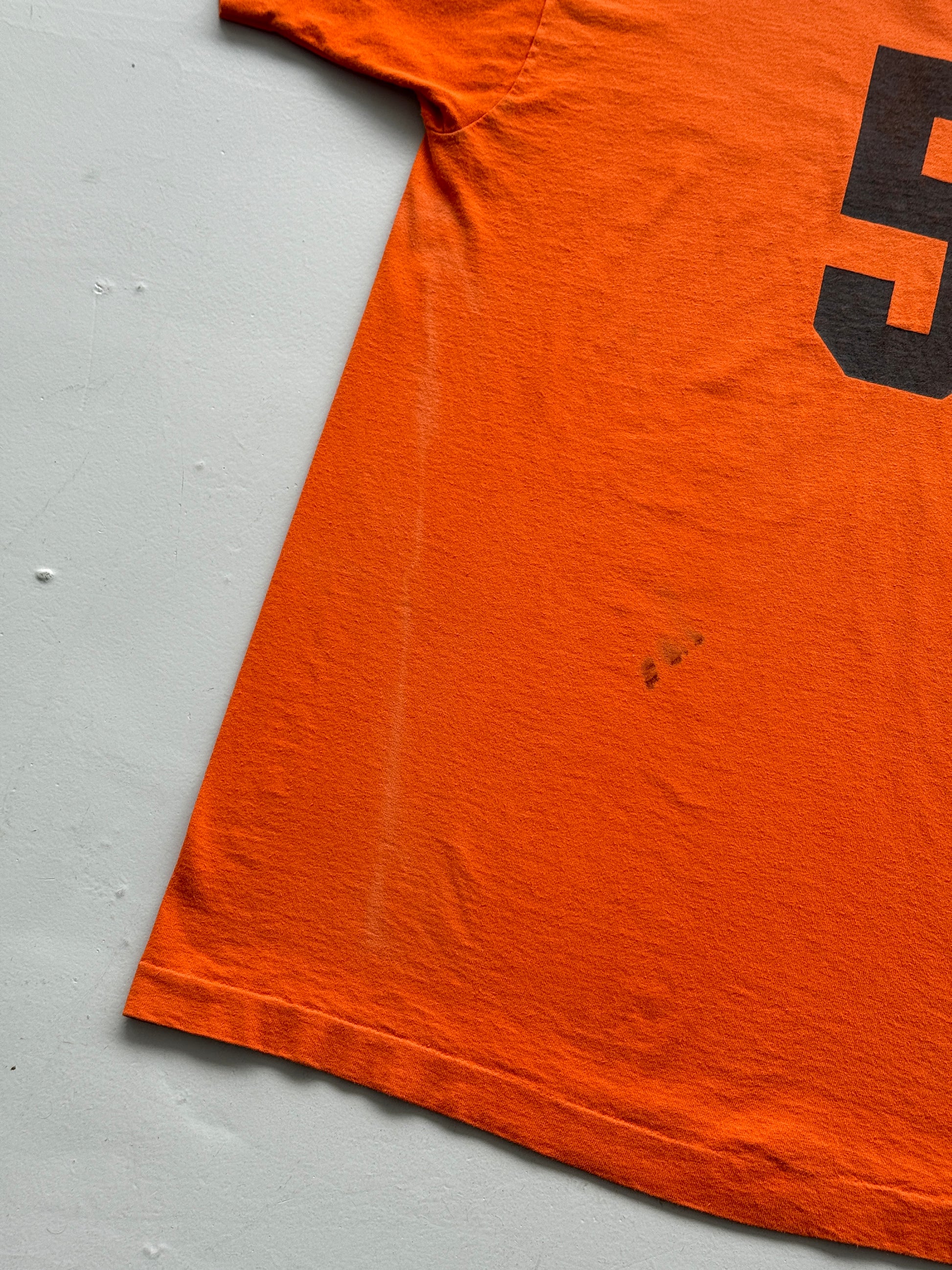 Orange Budweiser 90's Vintage Single Stitch Graphic T-Shirt - XL