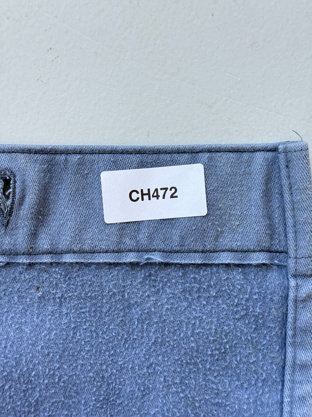 Faded Blue Moleskin German Made 60's Vintage Workwear Chore Jacket CH472 - Large