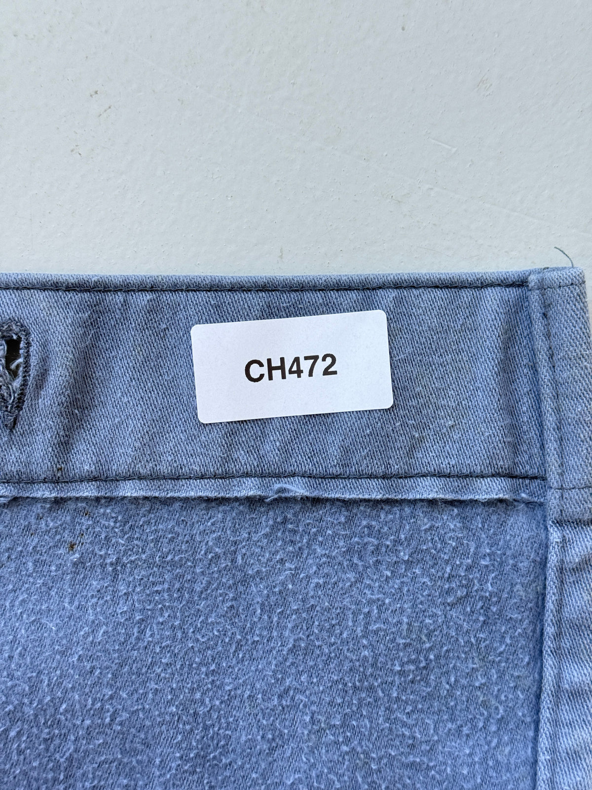 Faded Blue Moleskin German Made 60's Vintage Workwear Chore Jacket CH472 - Large