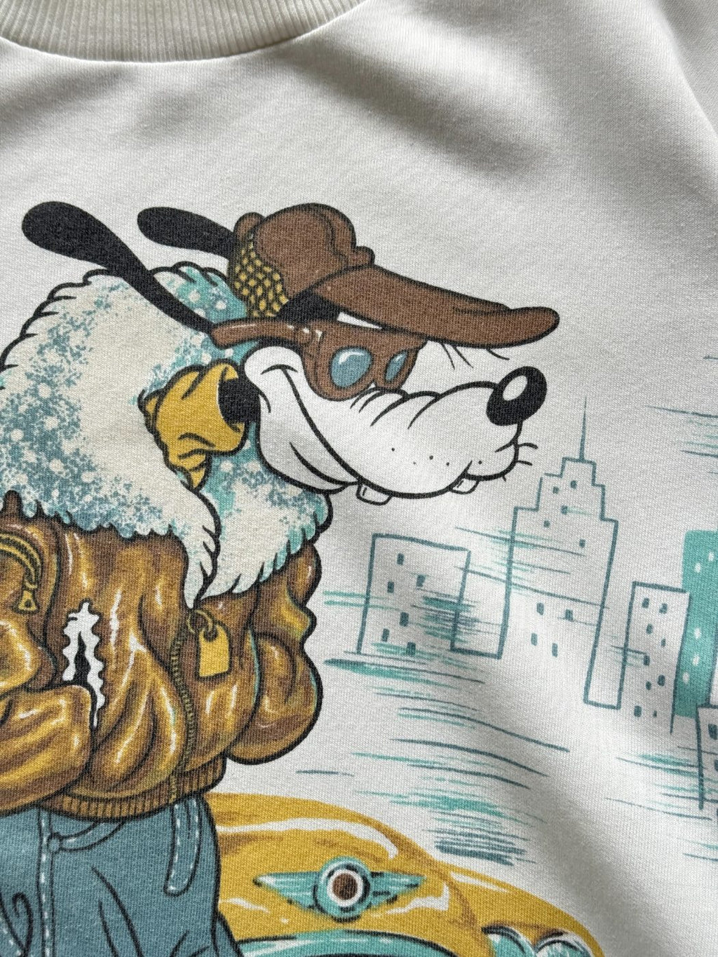 Disney Goofy Taxi Driver 90's Vintage Sweatshirt - Medium