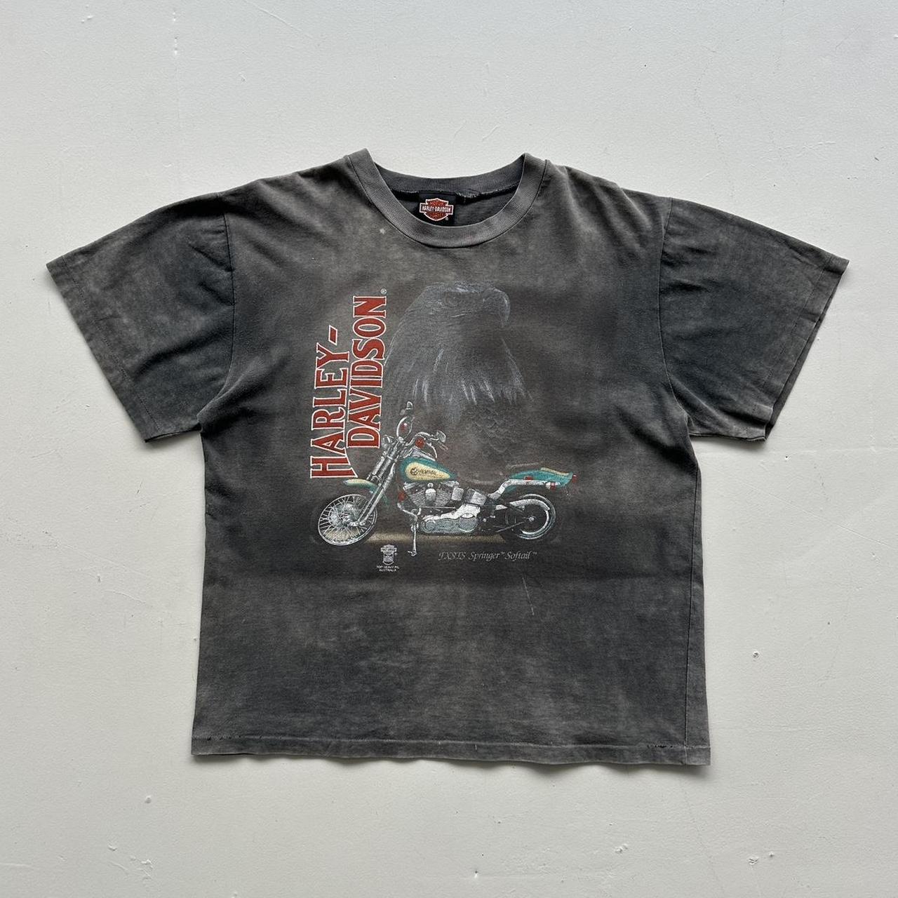 Faded Harley Davidson 80s Vintage T-shirt - Large