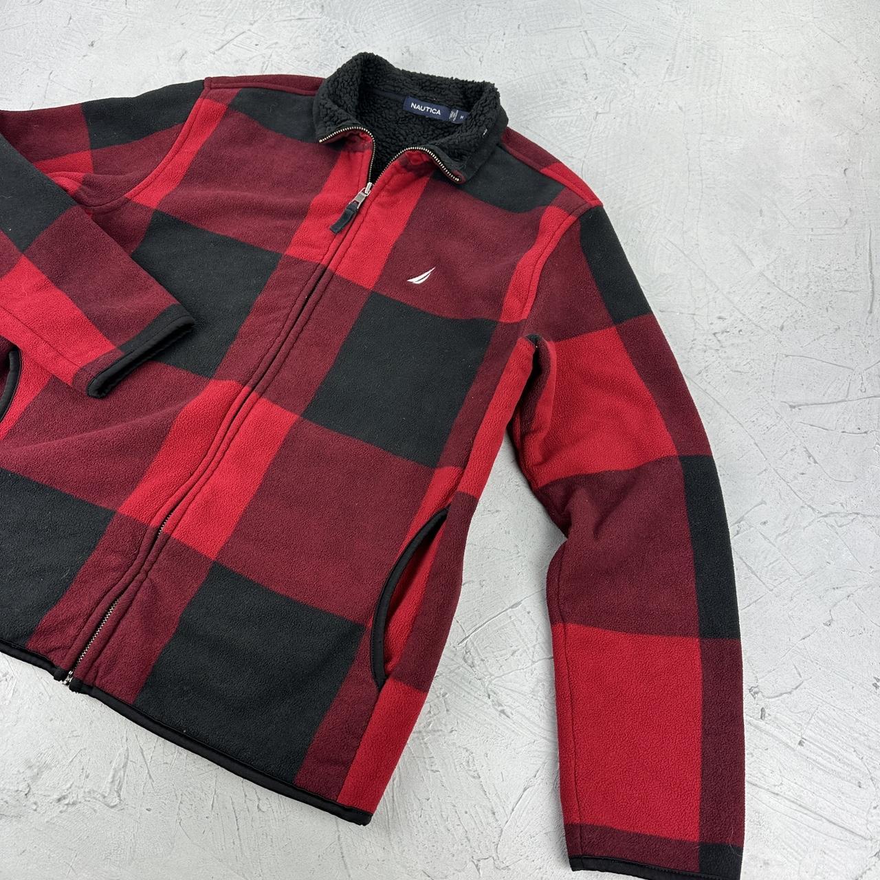 Nautica Buffalo Plaid 00s vintage Fleece - Medium