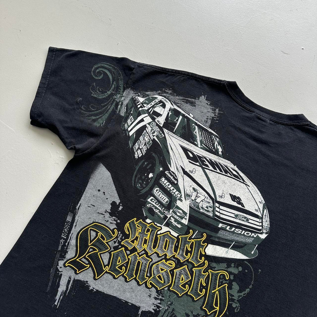 Black Nascar Y2K Tribal Vintage T-shirt - 2XL