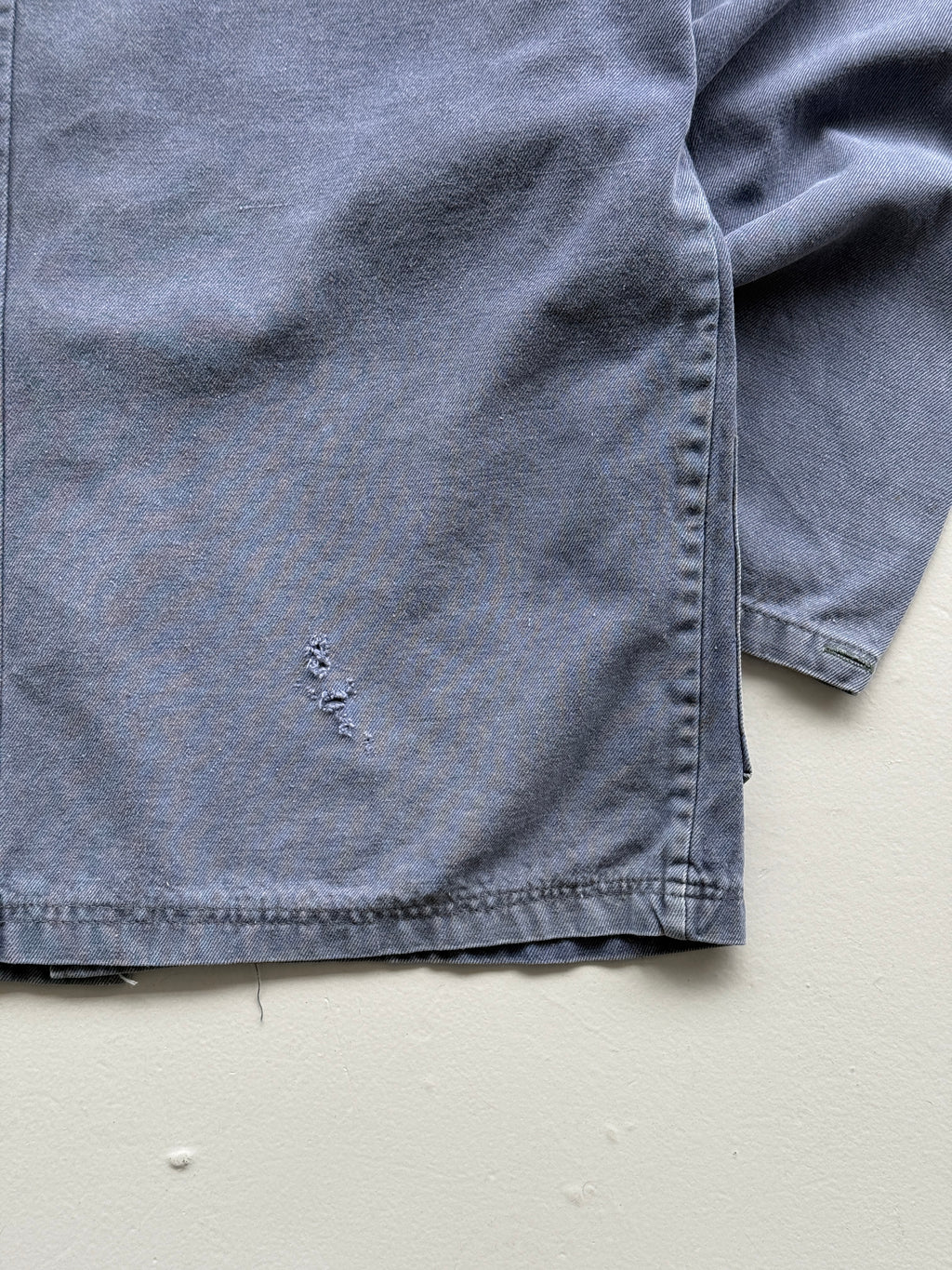 Faded Blue French Chore Jacket 80's Vintage Workwear CH216 - Medium