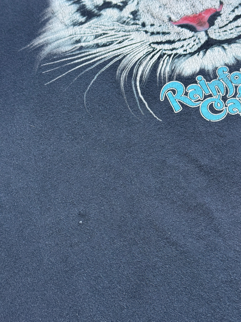 Black Faded Rainforest Cafe 00's Vintage Graphic T-Shirt - XXL