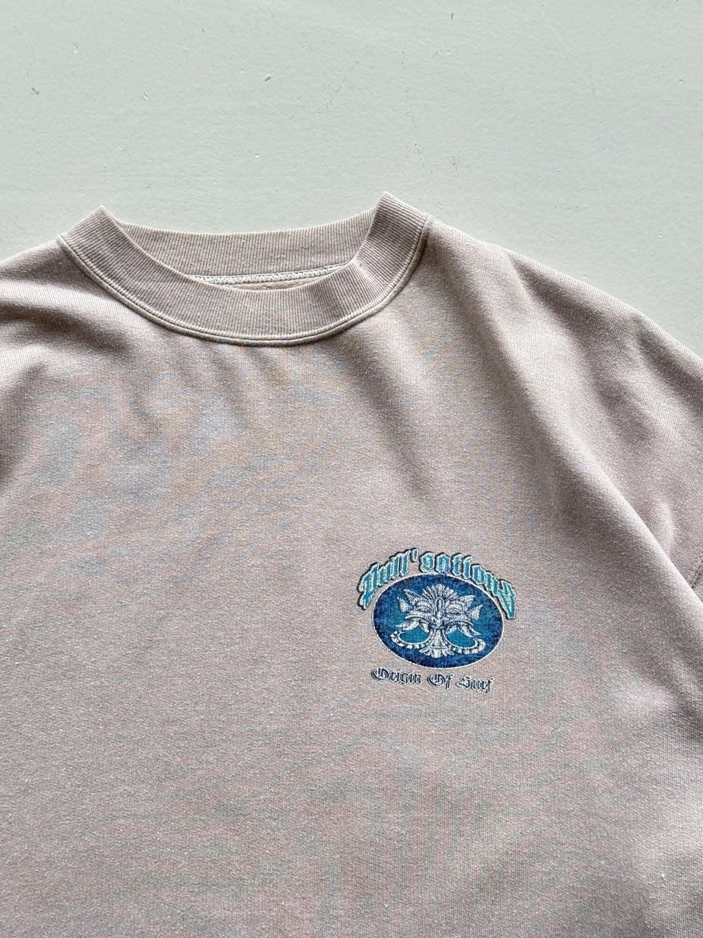 Faded Pink 90's Vintage Surfer Graphic Sweatshirt Jumper - Large