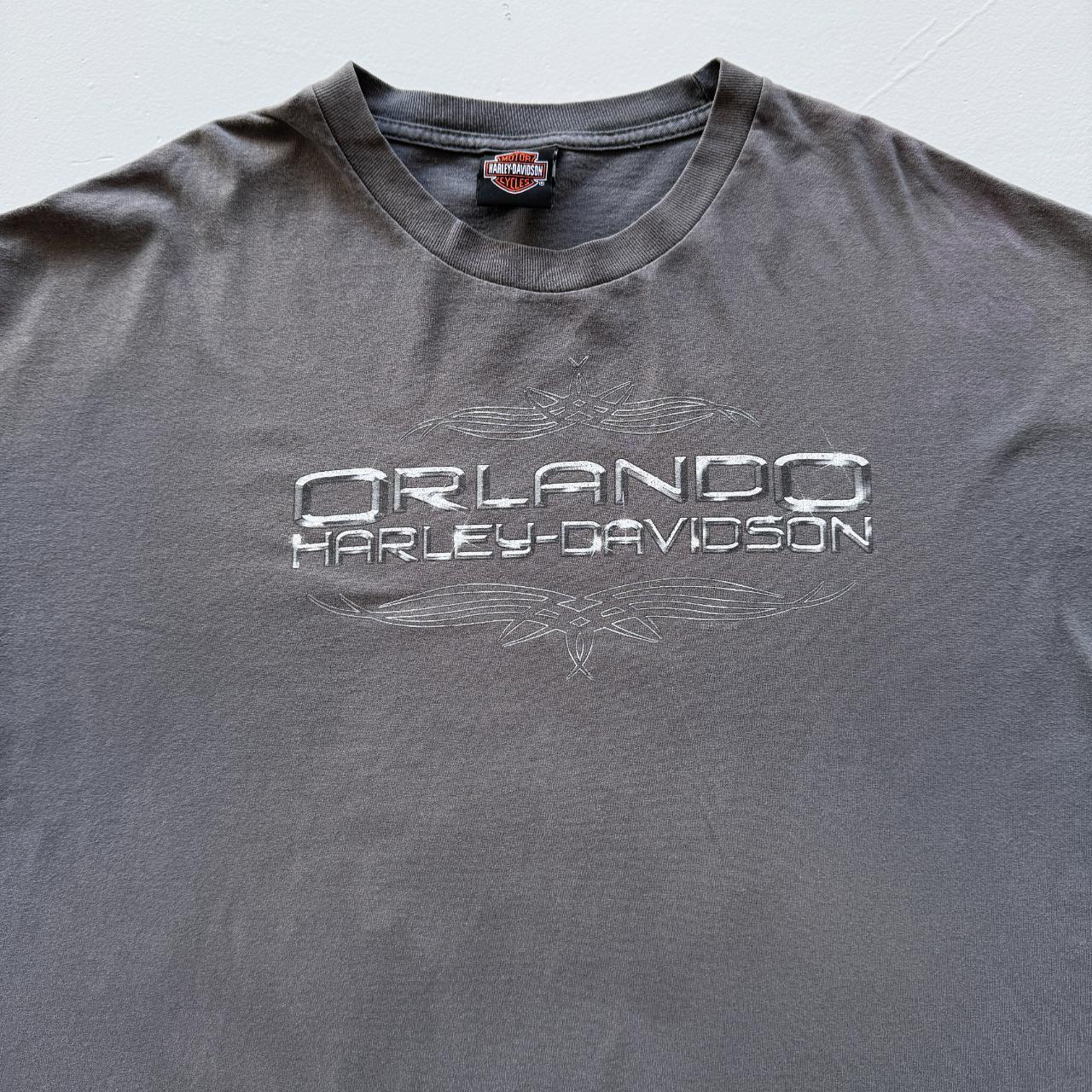 Grey Harley Davidson Chrome Orlando Florida Vintage 90’s T-shirt - 2XL