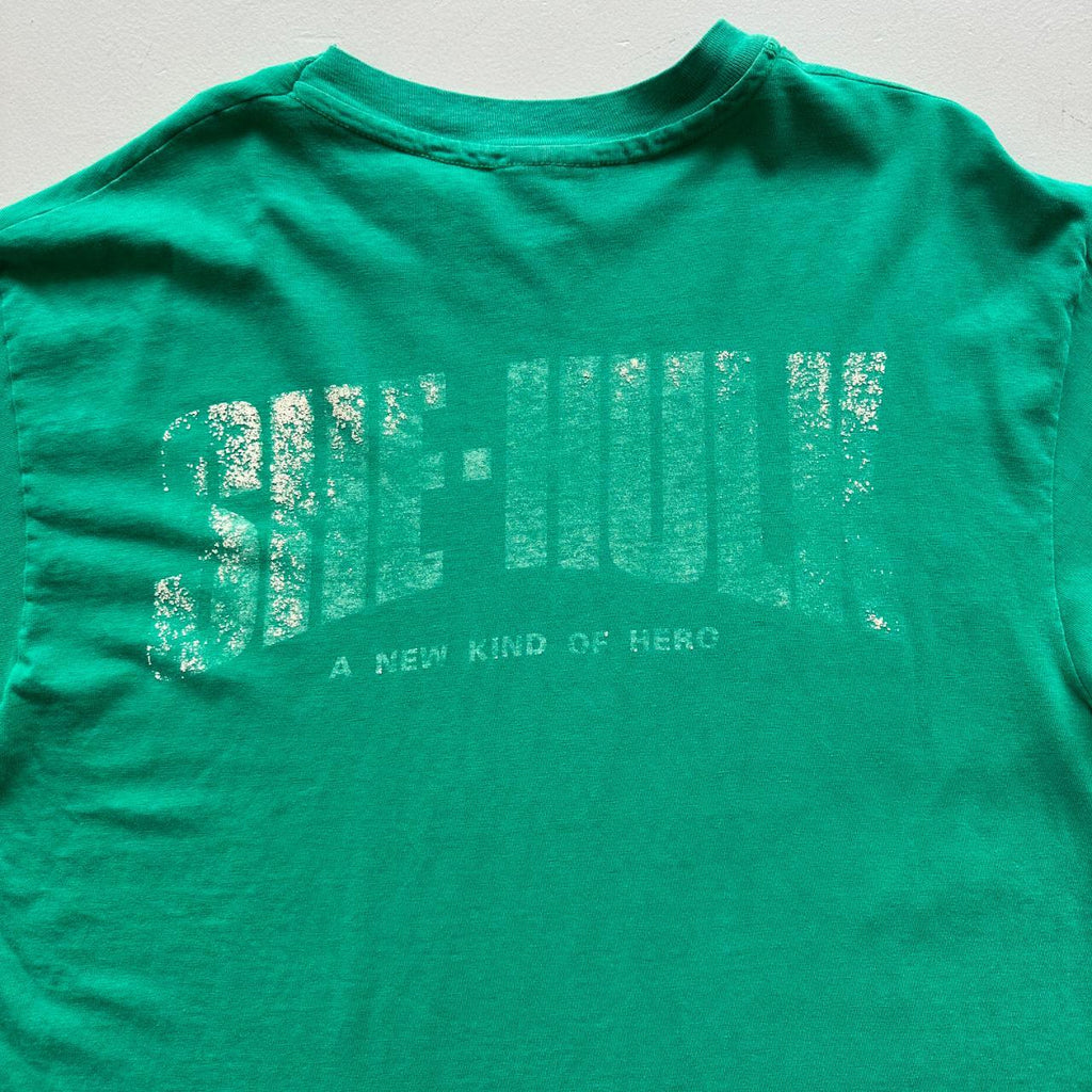 Green Bridgette Nielsen She Hulk Comic Book 90s Vintage T-shirt - XL