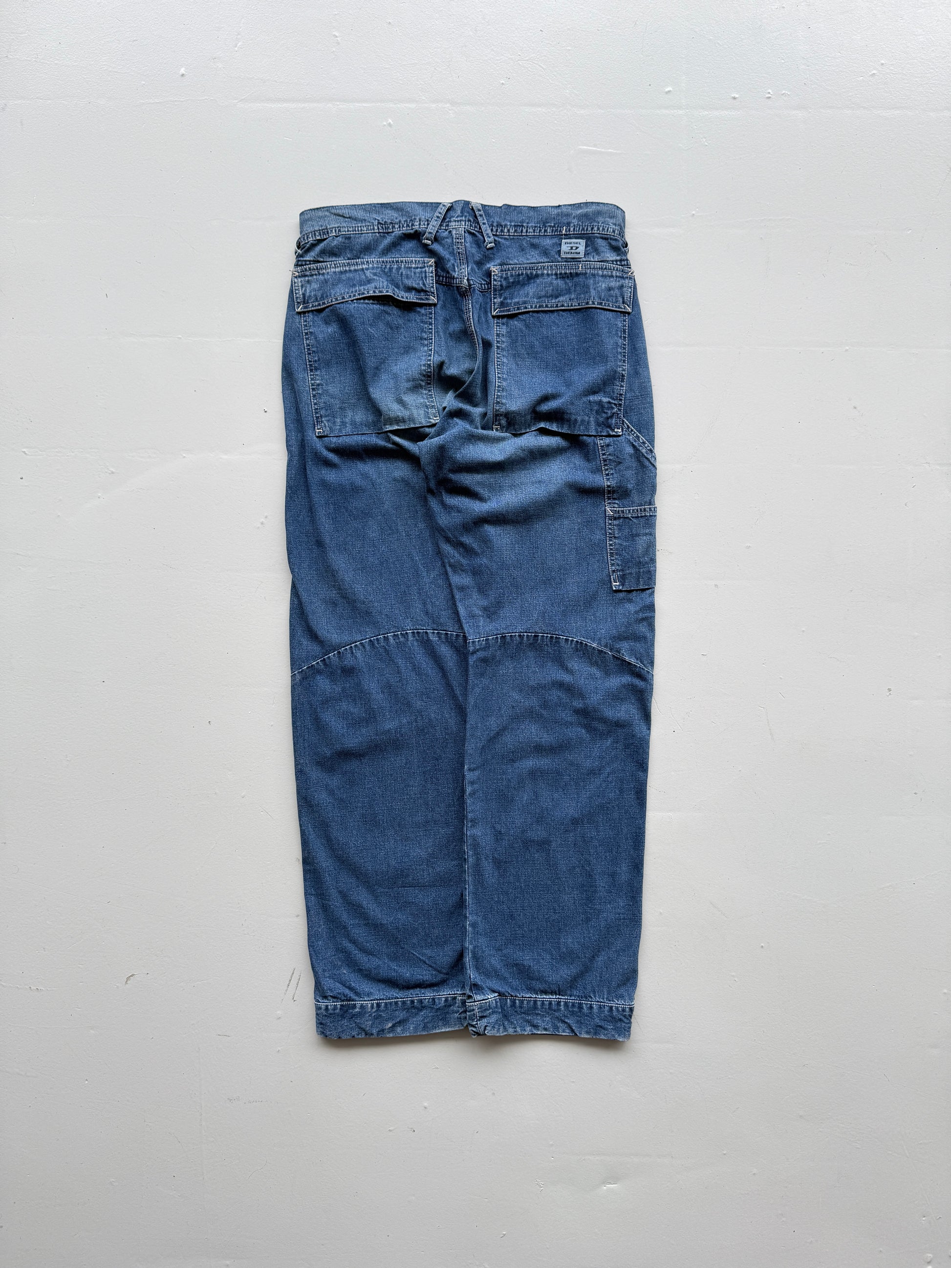 Blue Diesel Y2K Vintage Wide Leg Jeans - W32 x L31