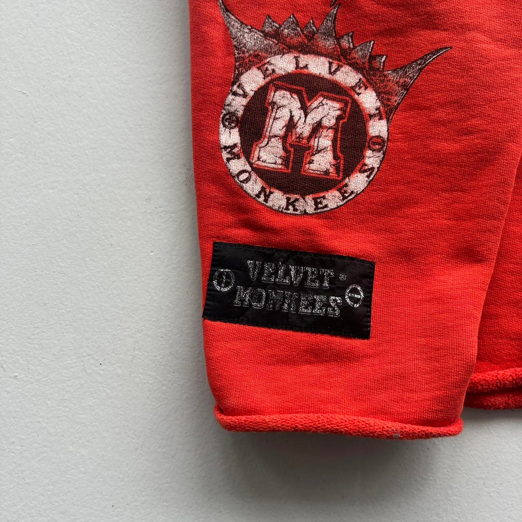 Red Velvet Monkees 90s Vintage Graphic Sweatershirt - Boxy Cropped XL