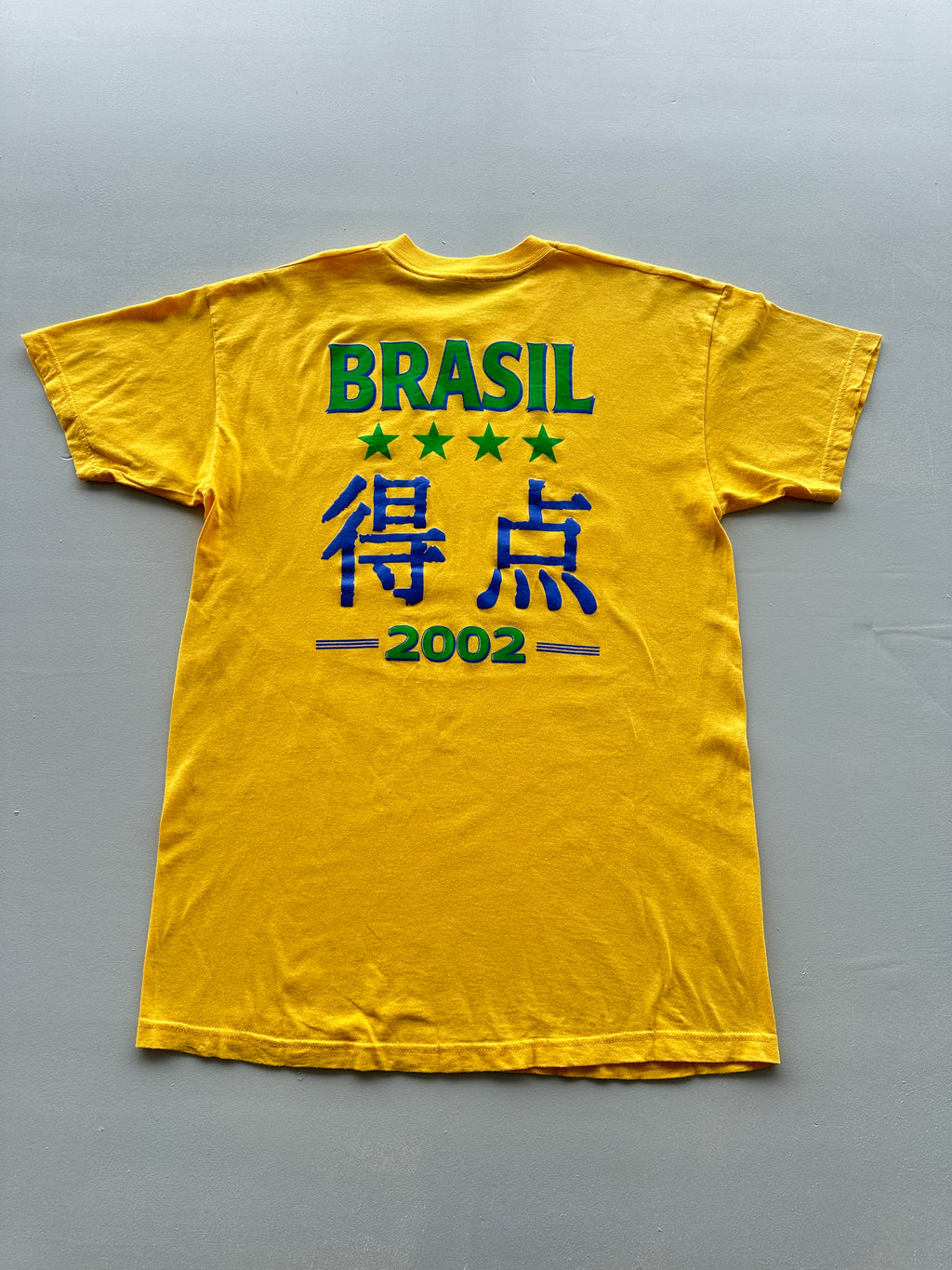 Brasil CBF 2002 World Cup Vintage T-Shirt - Large