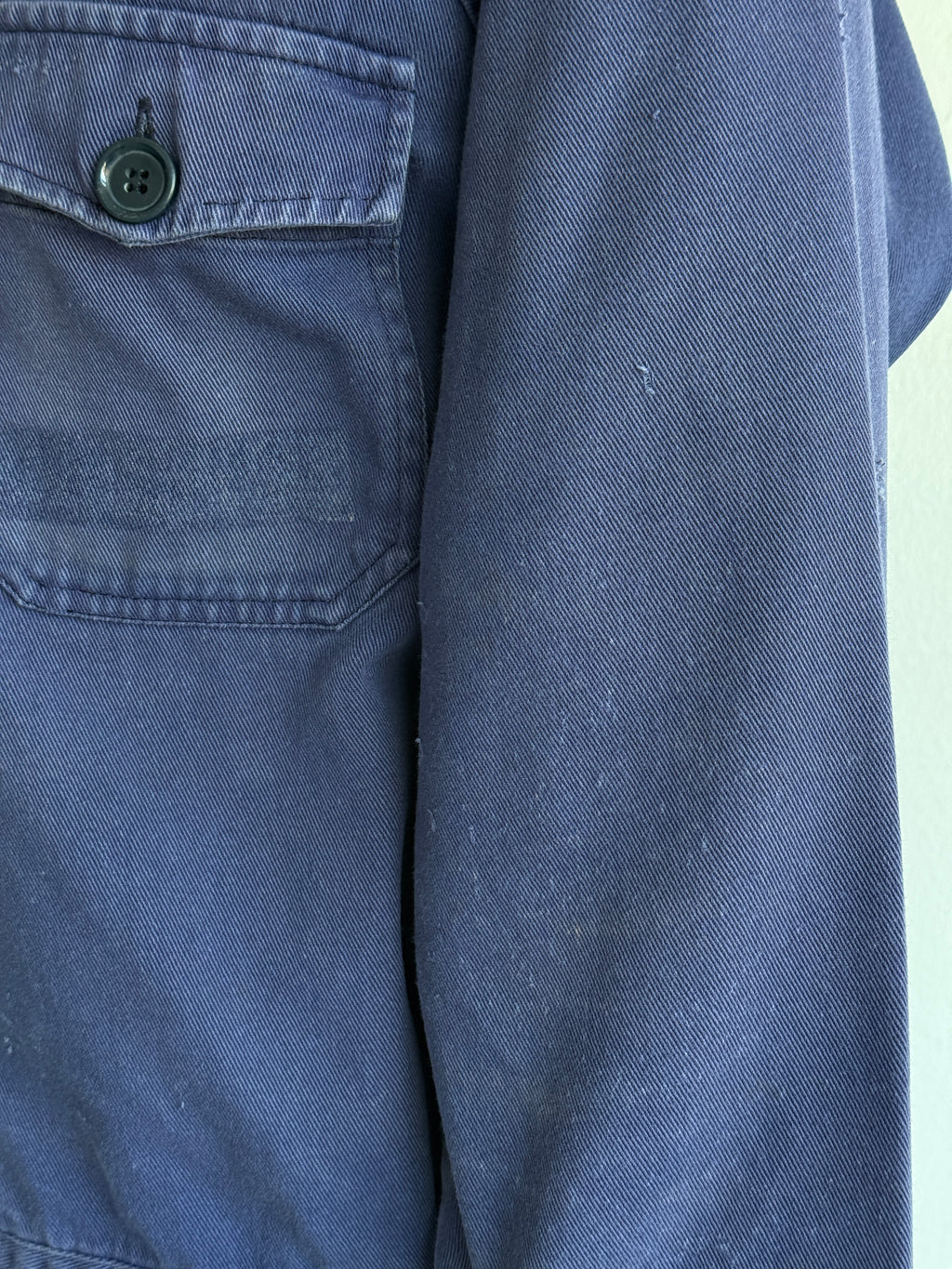 Blue French Vintage Workwear Chore Jacket CH484 - XS