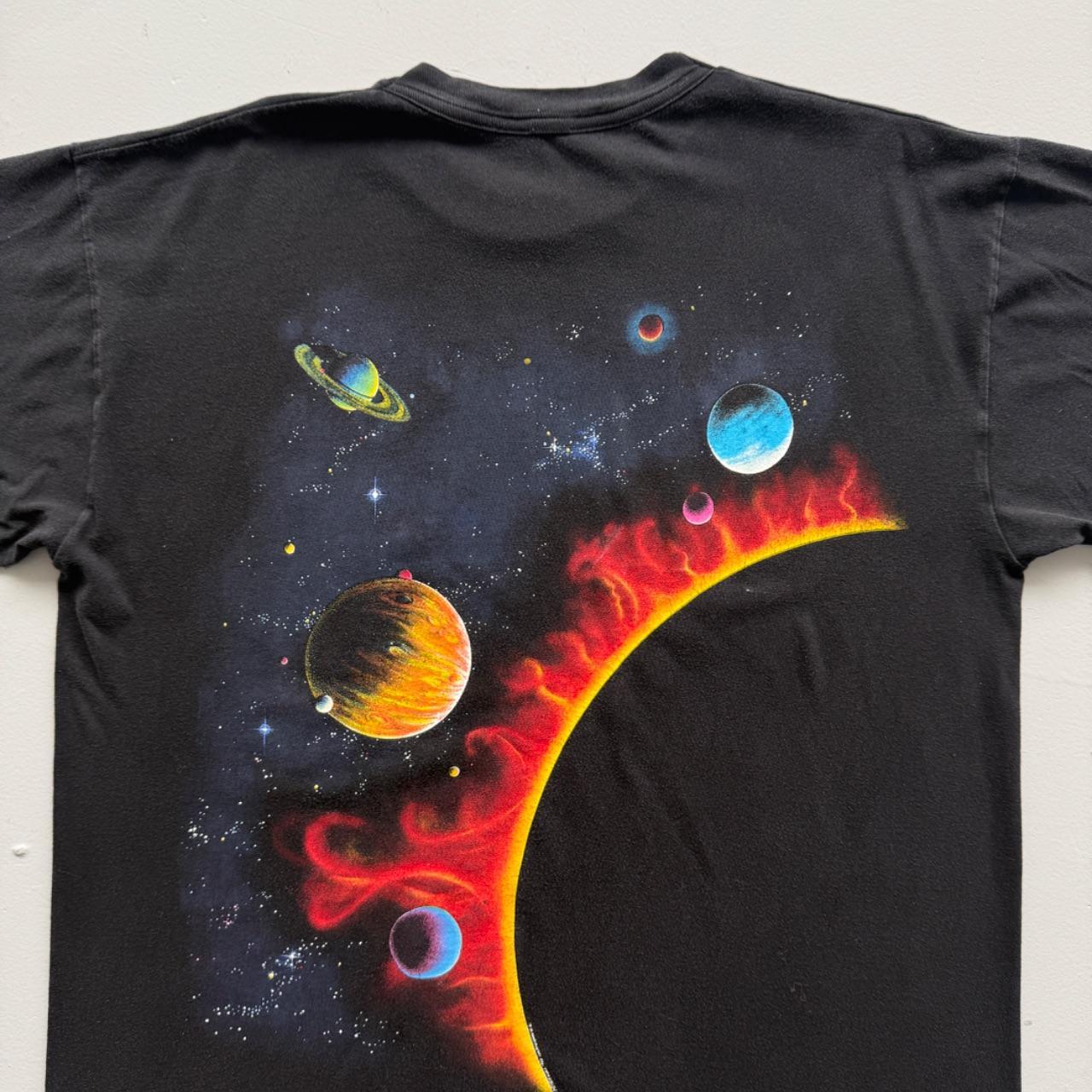Black Solar System 90s Vintage Graphic T-Shirt - XL
