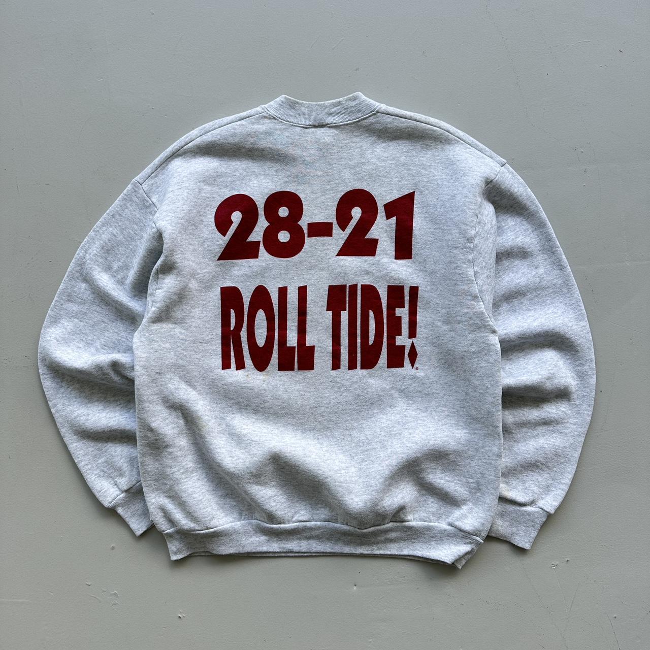 Grey Alabama Crimson Tide Floirda Gators Vintage 90s Sweatshirt - Large