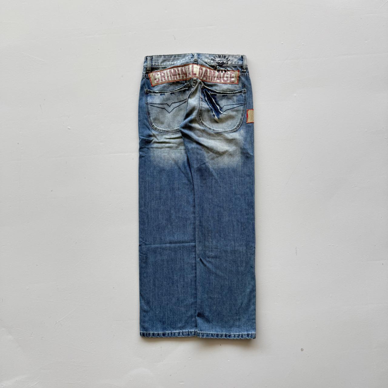 Blue Criminal Damage Denim Y2K Vintage 00s Jeans - 31” x 31”