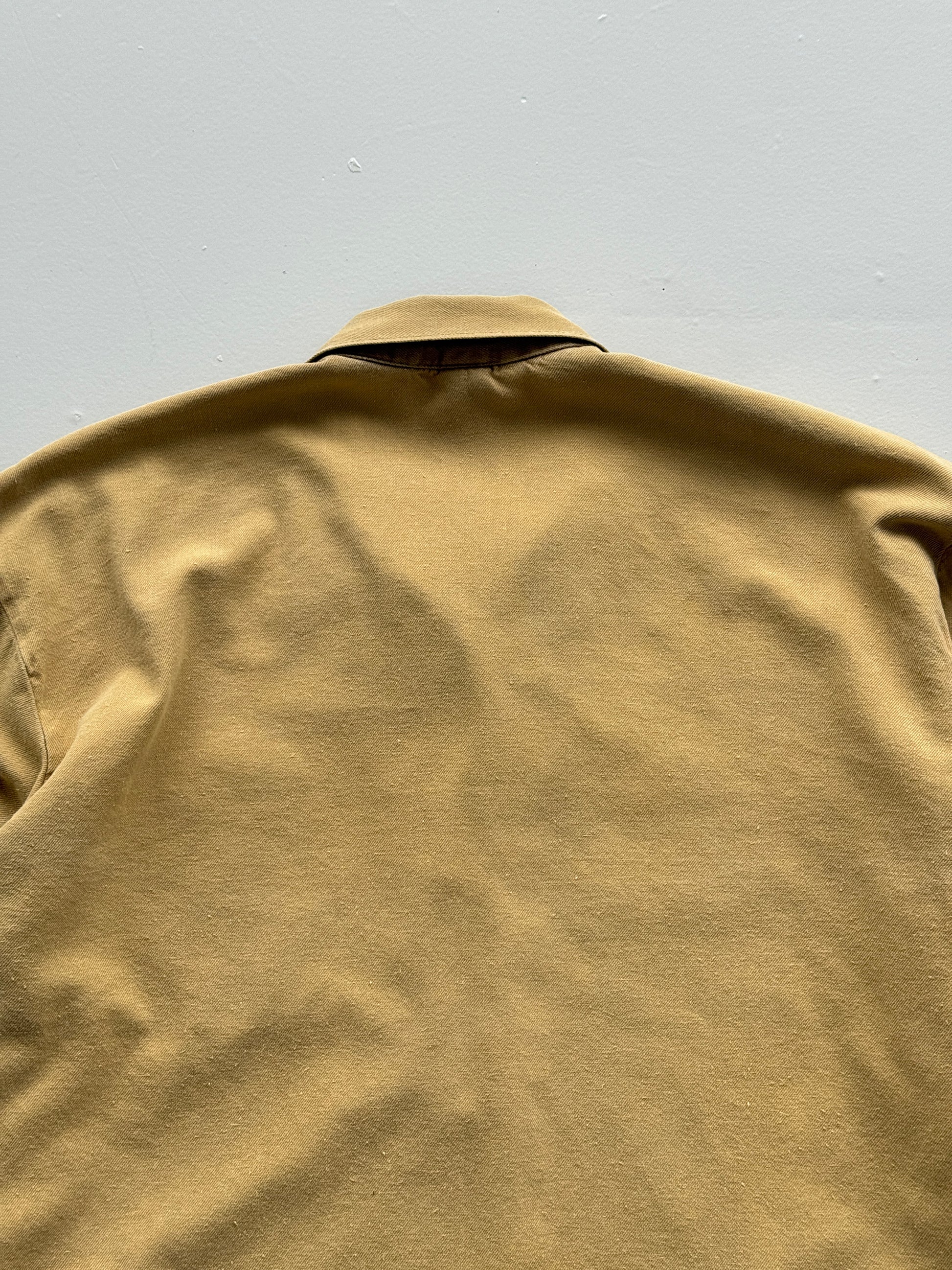 Beige French Chore Jacket 80's Vintage Workwear CH161 - Medium