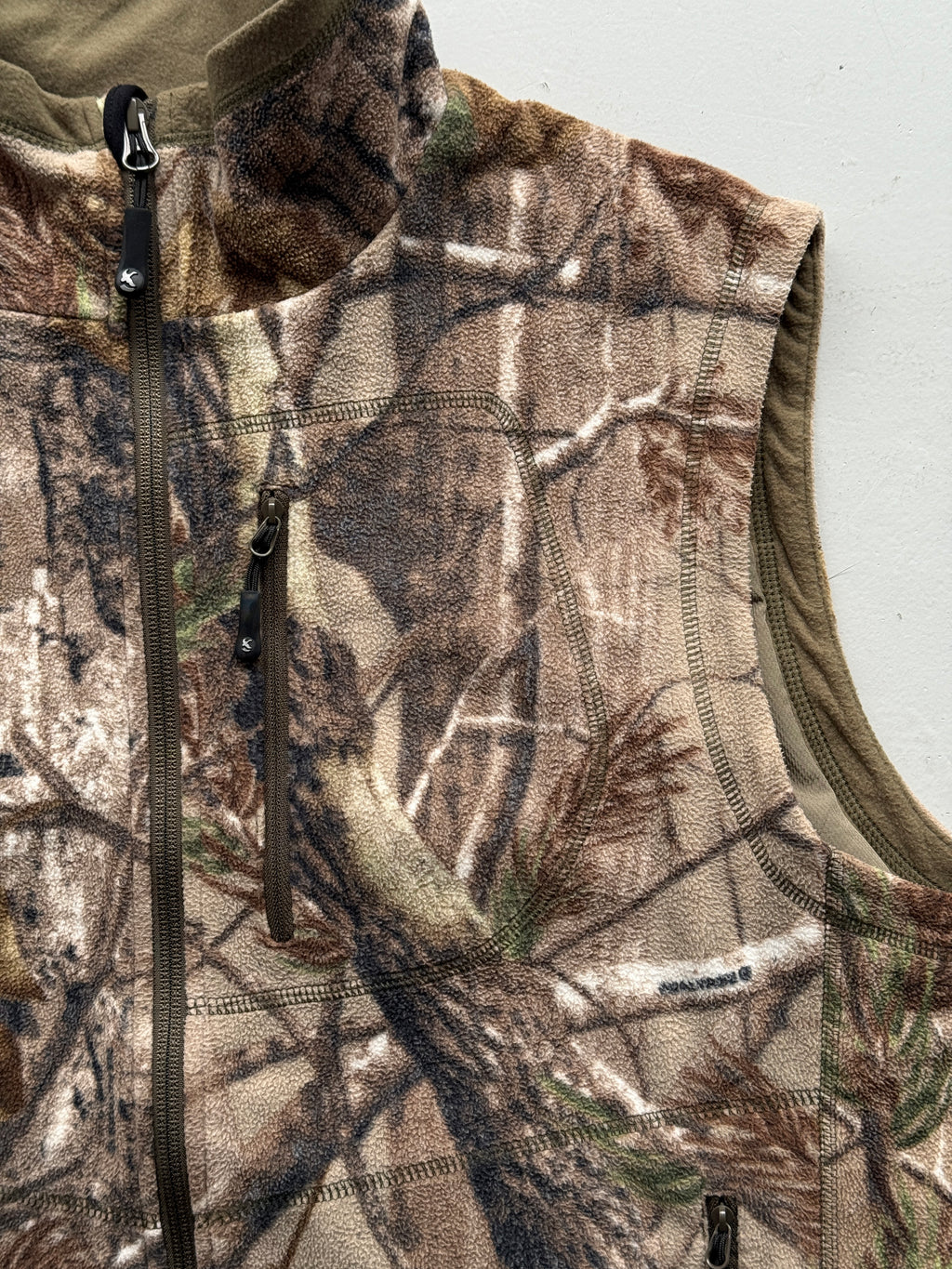 Real Tree Camo Vintage 90's Fleece Vest - Medium