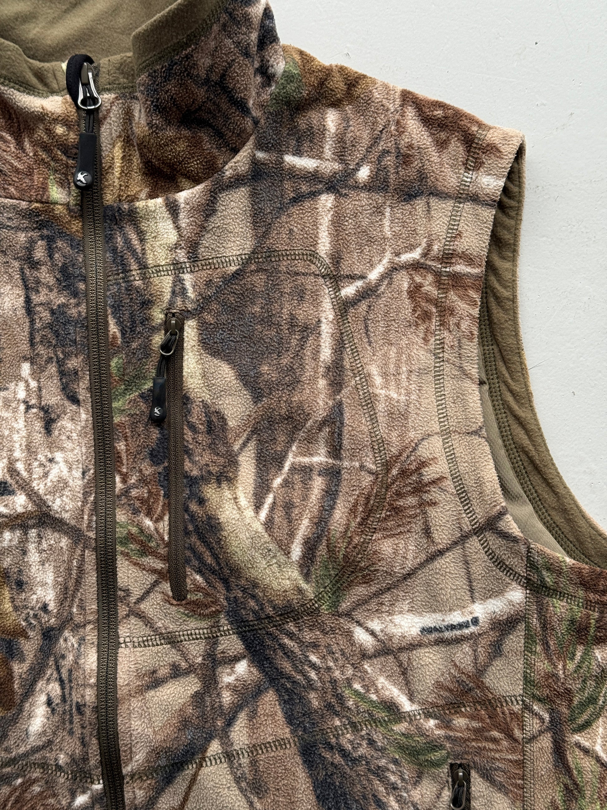 Real Tree Camo Vintage 90's Fleece Vest - Medium