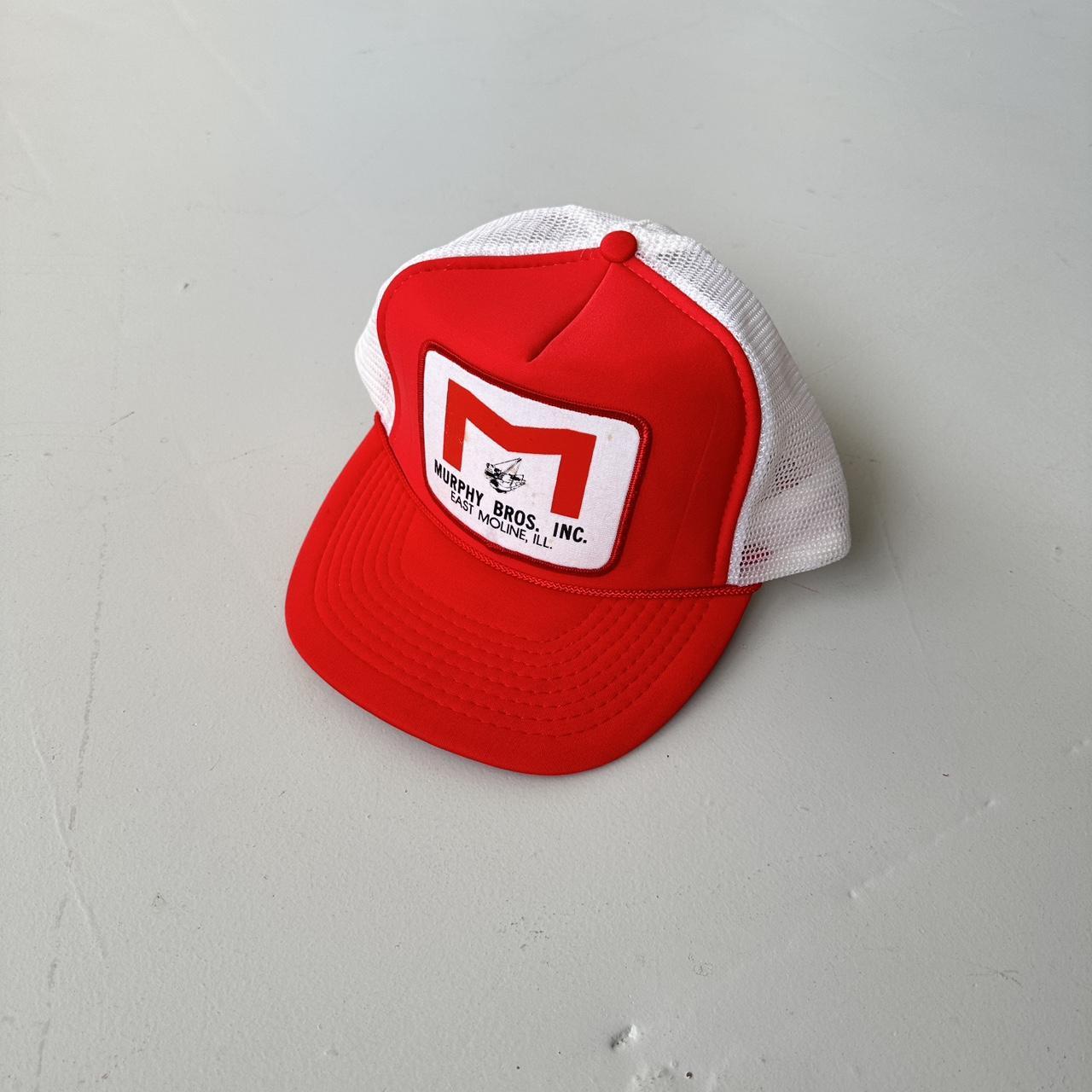 Red Murphy Bros Mesh and Foam Trucker SnapBack Cap