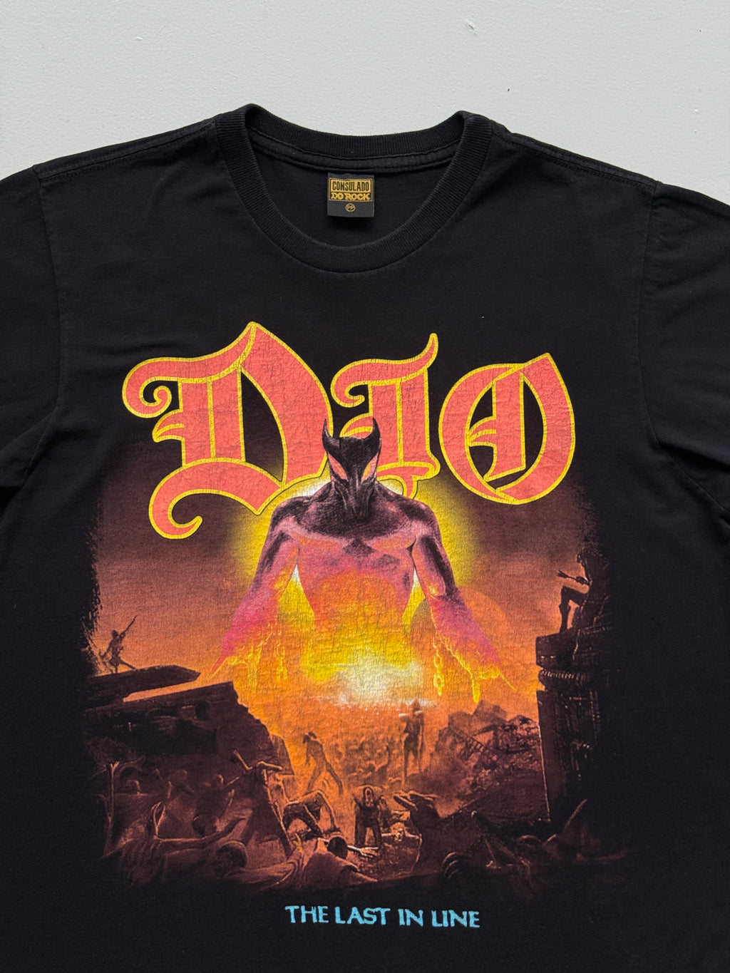 Black Dio The Last In Line Vintage Rock Graphic T-Shirt - Medium